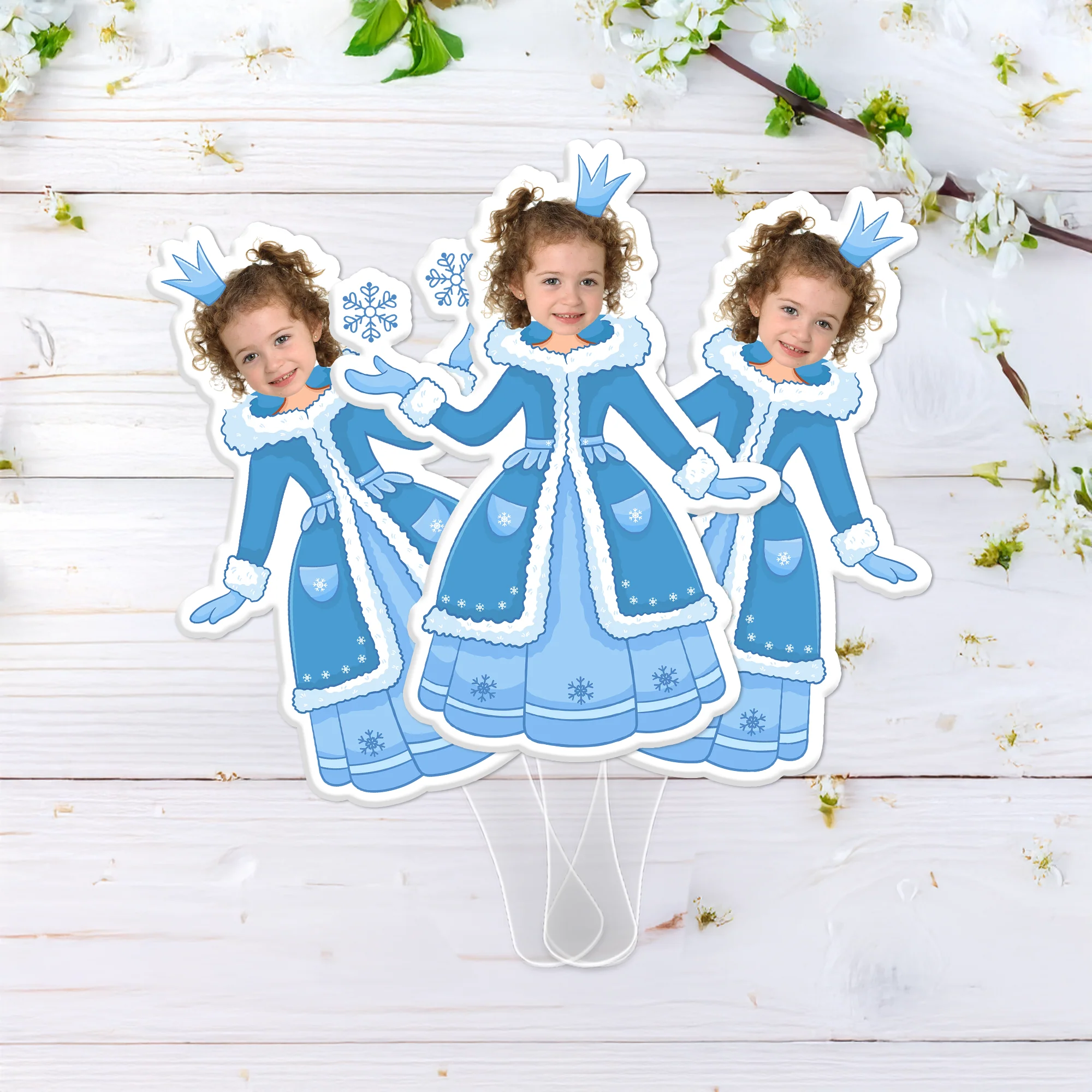 Custom Photo Princess Face Fans Personalised Birthday Gift Party Decor CH07 895438 - Image 6