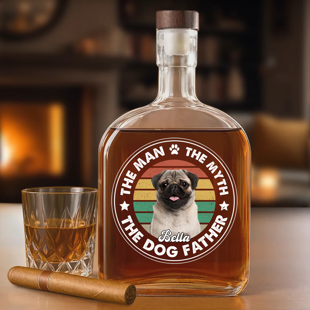 Custom Photo The Man The Myth The Dog Father Whiskey Bottle For Dog Lovers CH07 895958 - Image 5