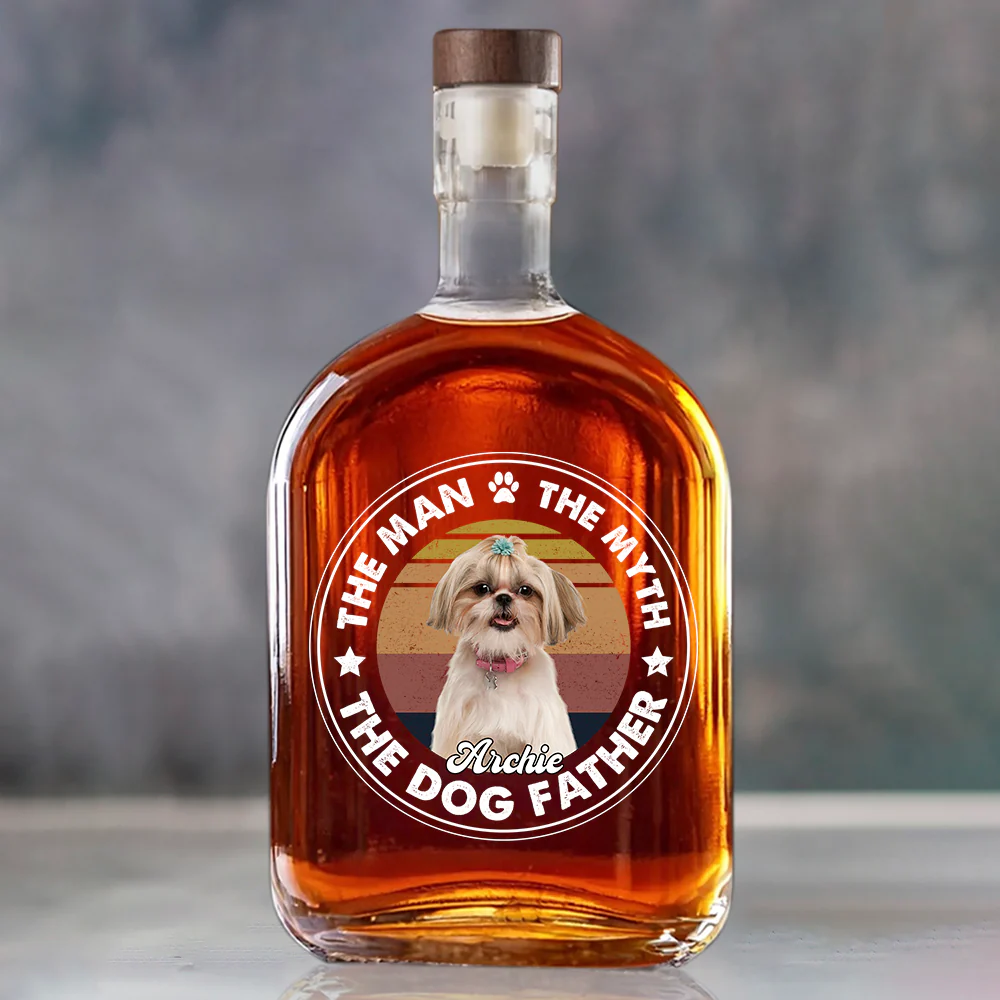 Custom Photo The Man The Myth The Dog Father Whiskey Bottle For Dog Lovers CH07 895958 - Image 6