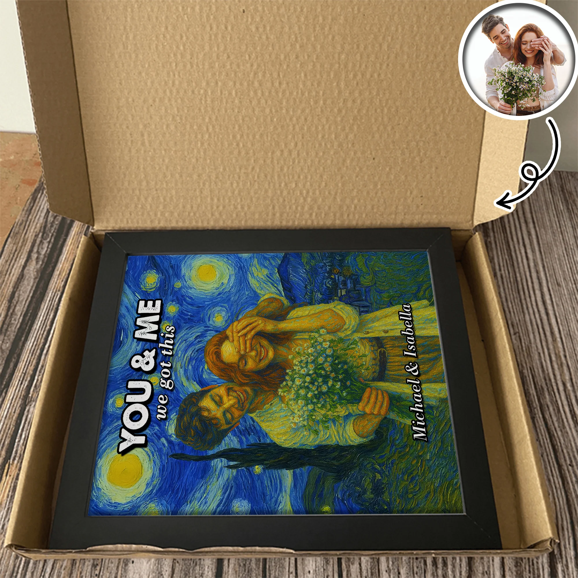 Custom Photo You And Me We Got This Under Starry Night - Personalized Picture Frame CH07 896544 - Image 7