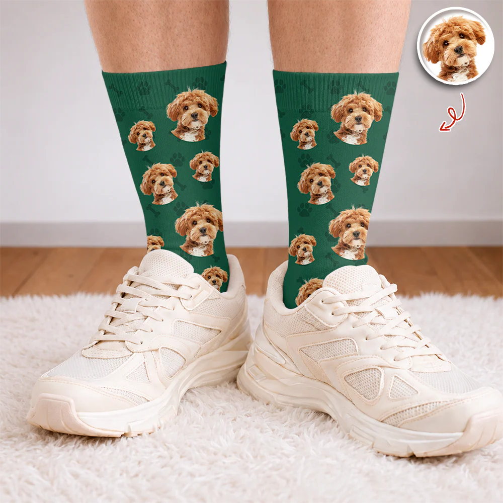 Custom Socks from Photo, Dog Cat Parent Gift CH07 180046 - Image 2