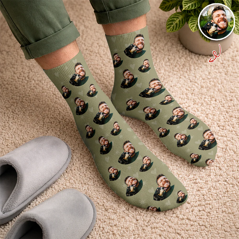 Custom Socks from Photo, Dog Cat Parent Gift CH07 180046 - Image 4