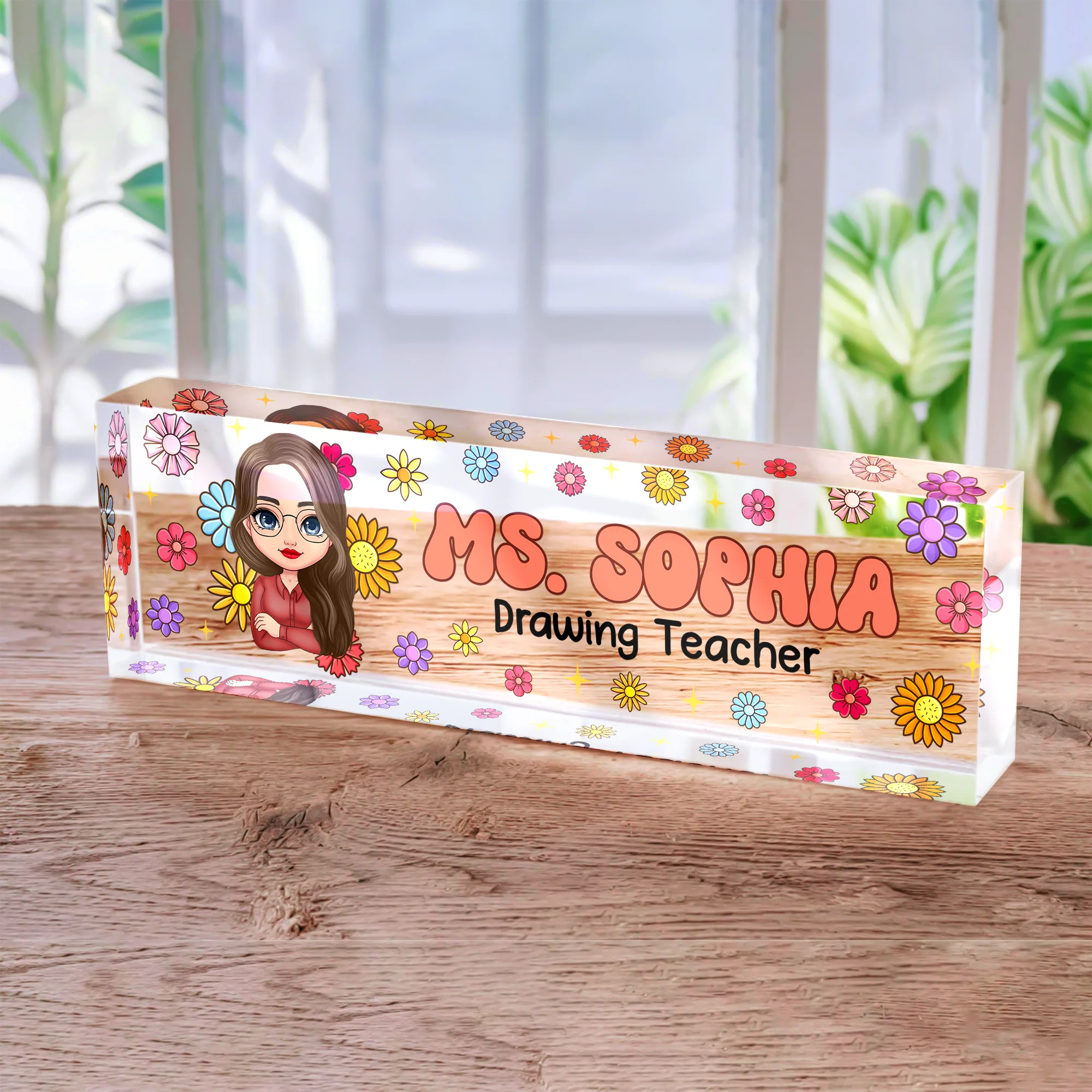 Custom Teacher Name Desk Name Plate Back To School Gift For Teacher CH07 896204 - Image 2
