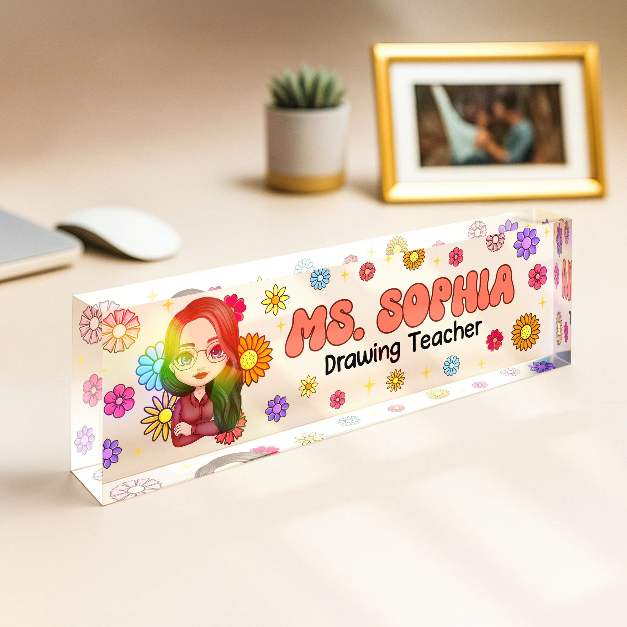 Custom Teacher Name Desk Name Plate Back To School Gift For Teacher CH07 896204 - Image 5