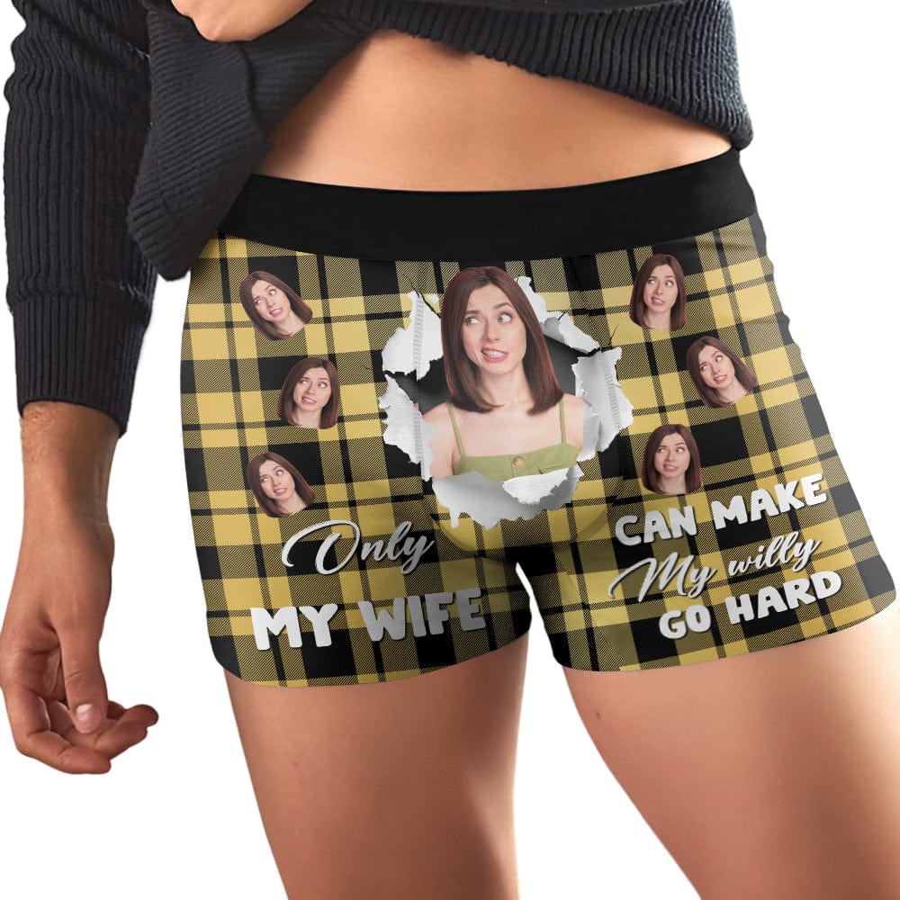 Custom Wife/Girlfriend Photo Funny Man's Boxer Gift For Husband/Boyfriend CH07 895196 - Image 5