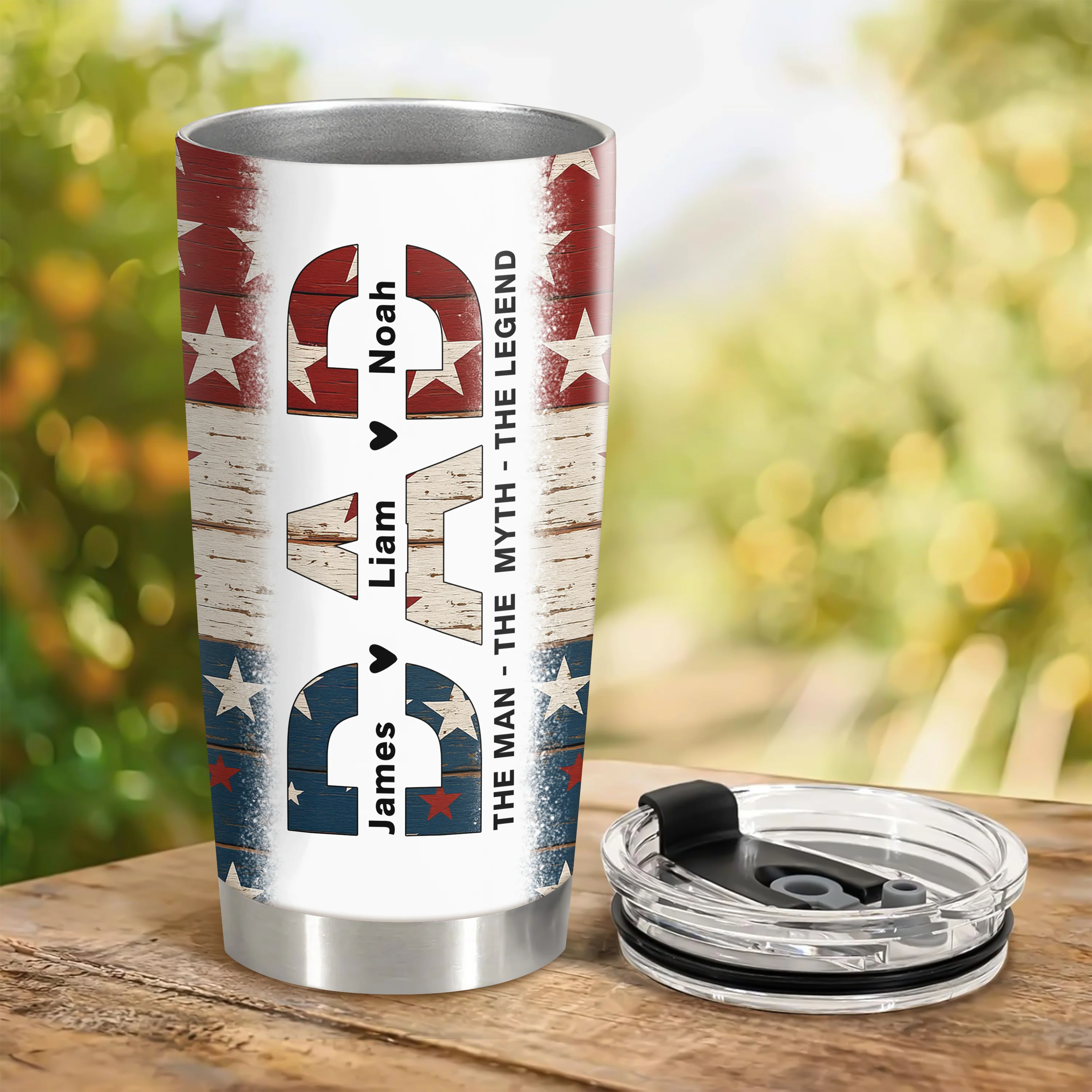 Dad The Man The Myth The Legend - Personalized Fat Tumbler For America Dad Grandpa CH07 895912 - Image 11