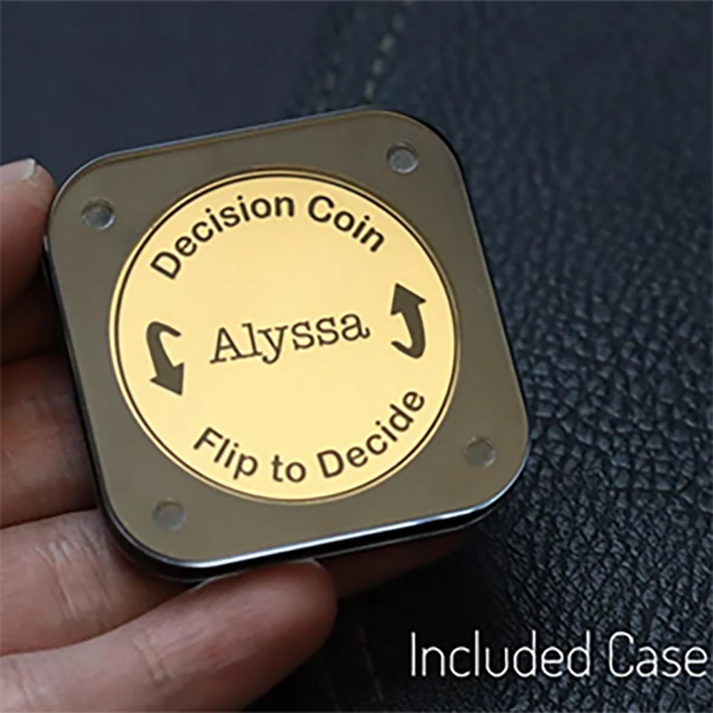 Decision Coin Custom Engraved Brass Coin Couples Gifts for Him or Her Anniversary Gift Birthday Gift Christmas Gift CH07 895600 - Image 5