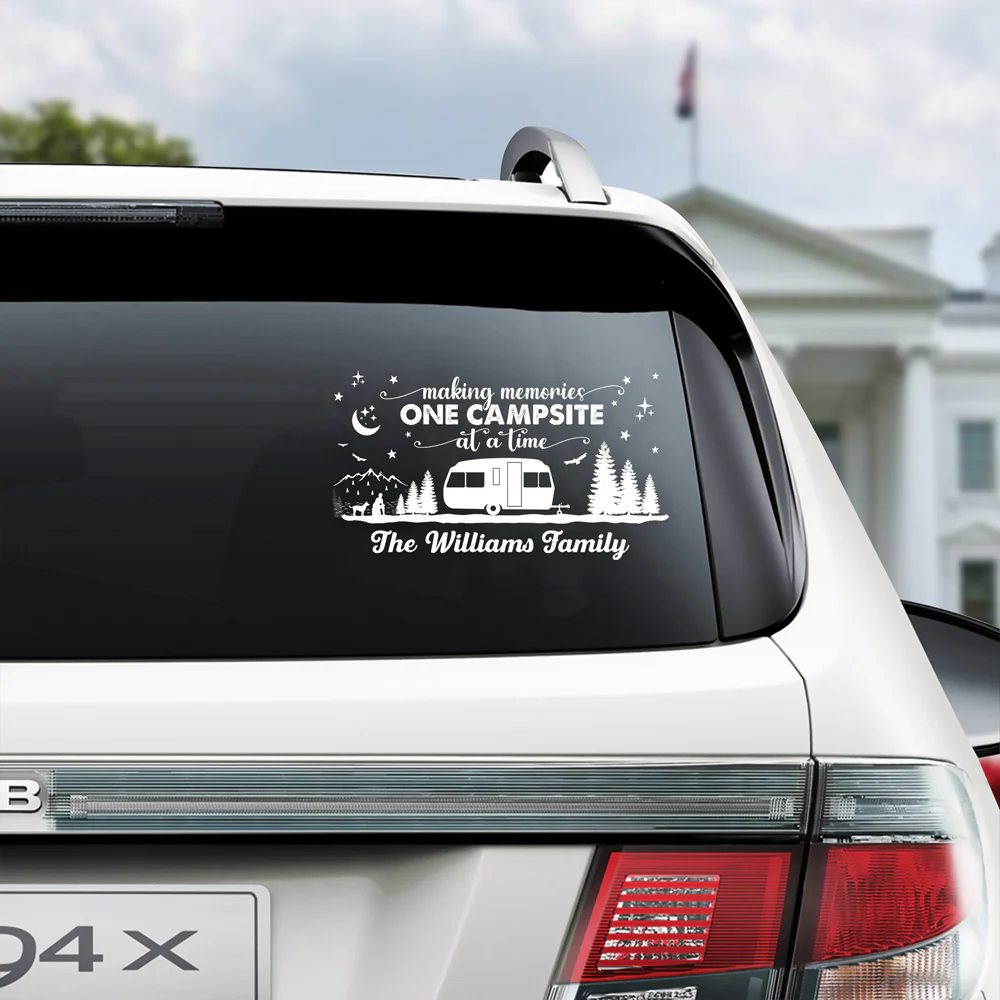 Drive Slow Drunk Campers Matter Custom Family Name Car Window Decal Sticker Gift For Camping Lovers CH07 910284 - Image 7