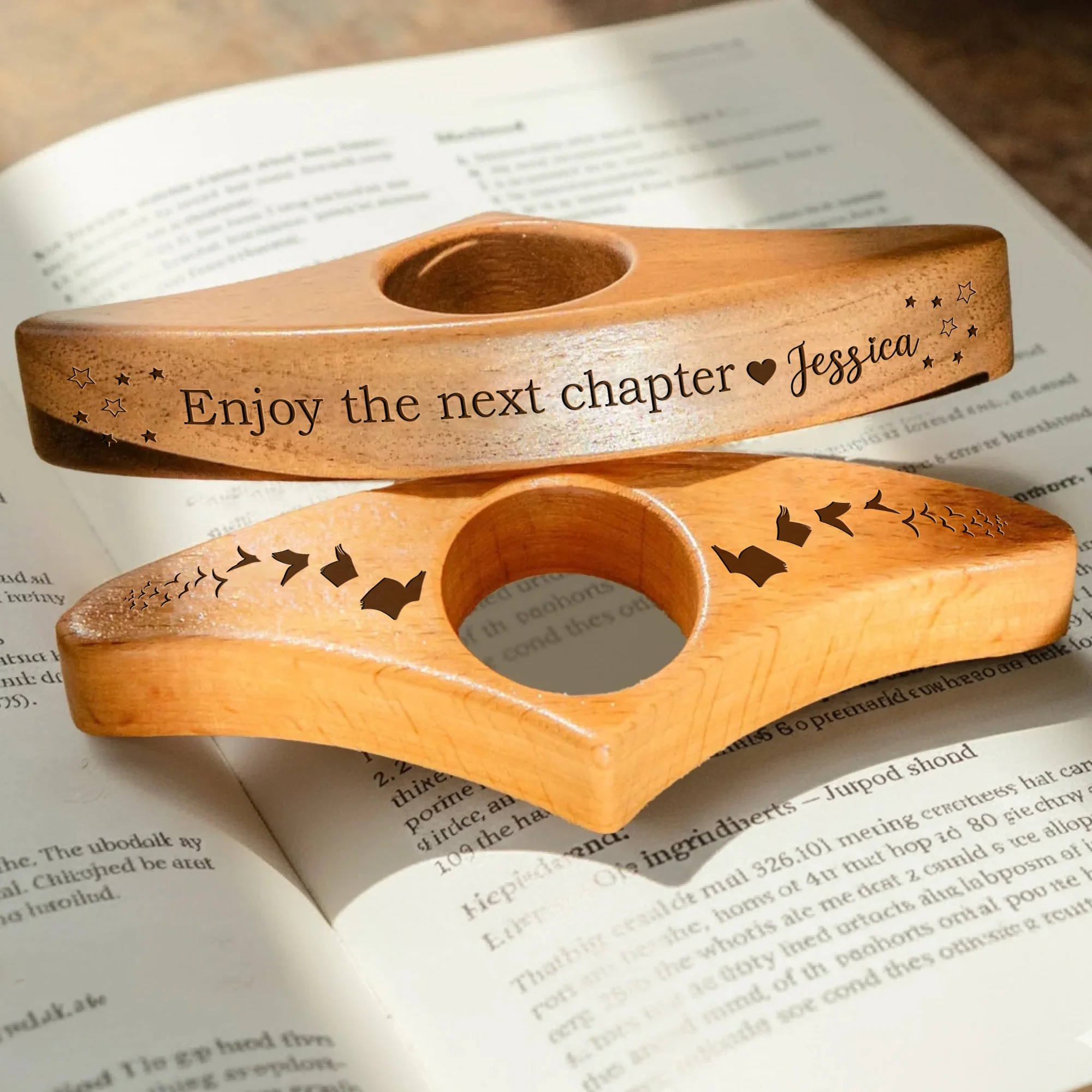 Enjoy The Next Chapter - Personalized Book Page Holder CH07 899548 - Image 4