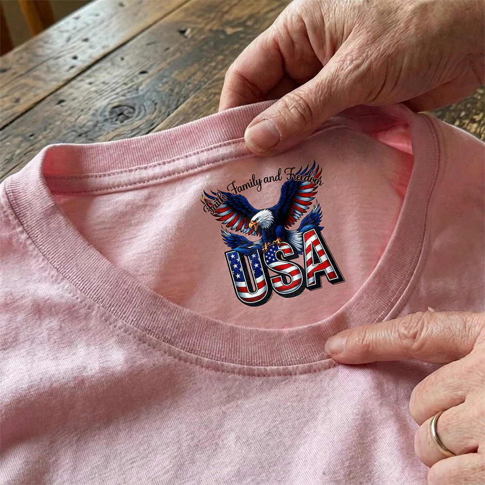 Faith, Family & Freedom 250th Anniversary of America Neck Print Shirt CH07 910908 - Image 6