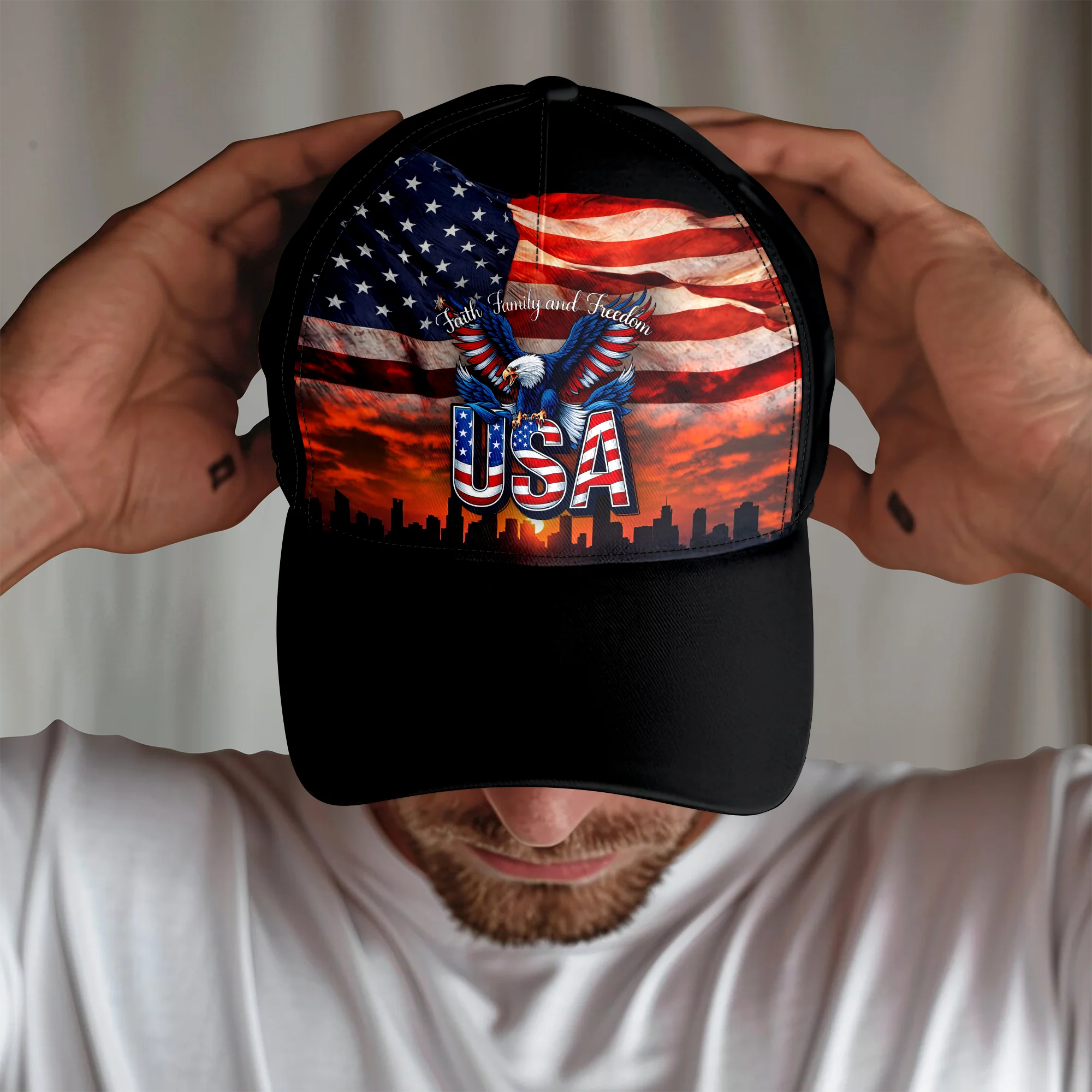 Faith Family Freedom Classic Cap USA 250th Anniversary Cap CH07 895572 - Image 2