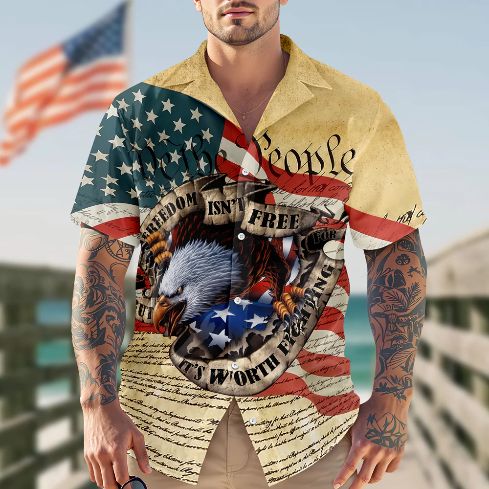 Freedom isn't Free, It's Worth Fighting For - 250th Anniversary of America Hawaii Shirt CH07 910466 - Image 6