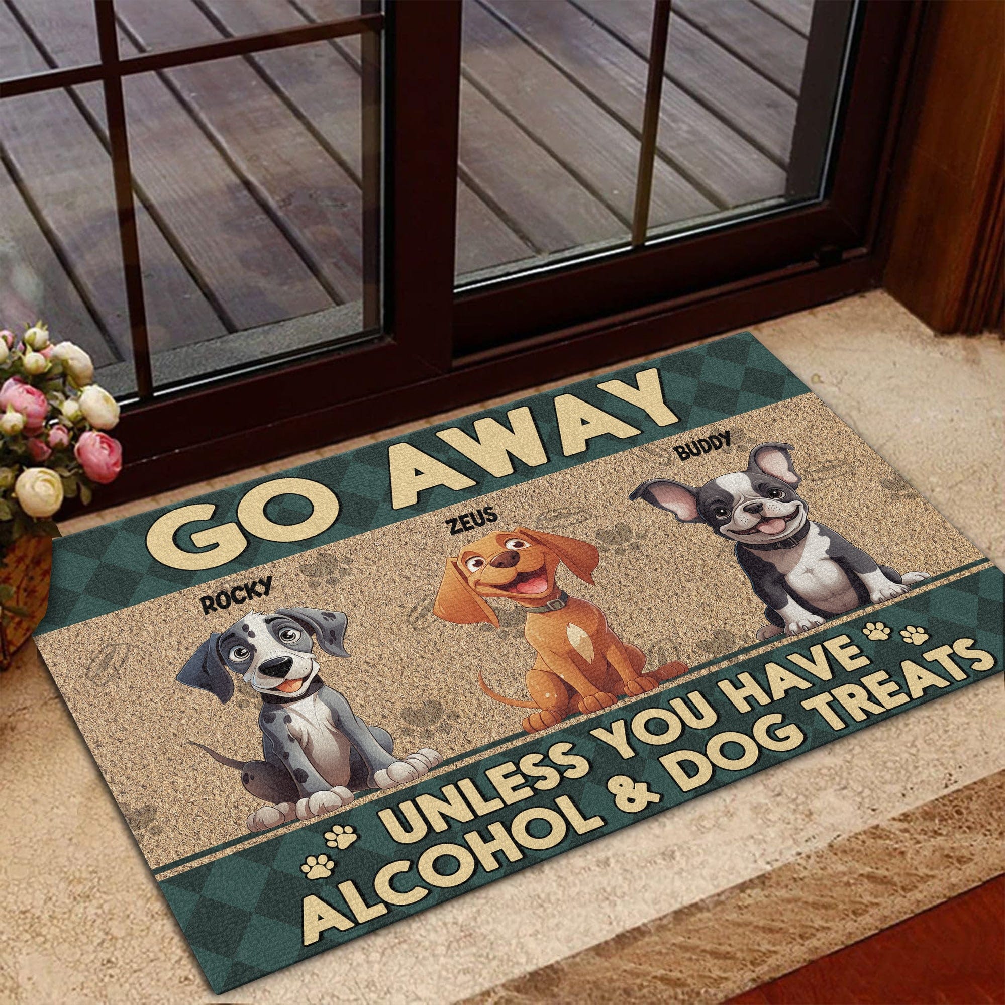 Go Away Unless You Have Dog Treats Personalized Doormat Funny Gift For Dog Lovers CH07 895254 - Image 10