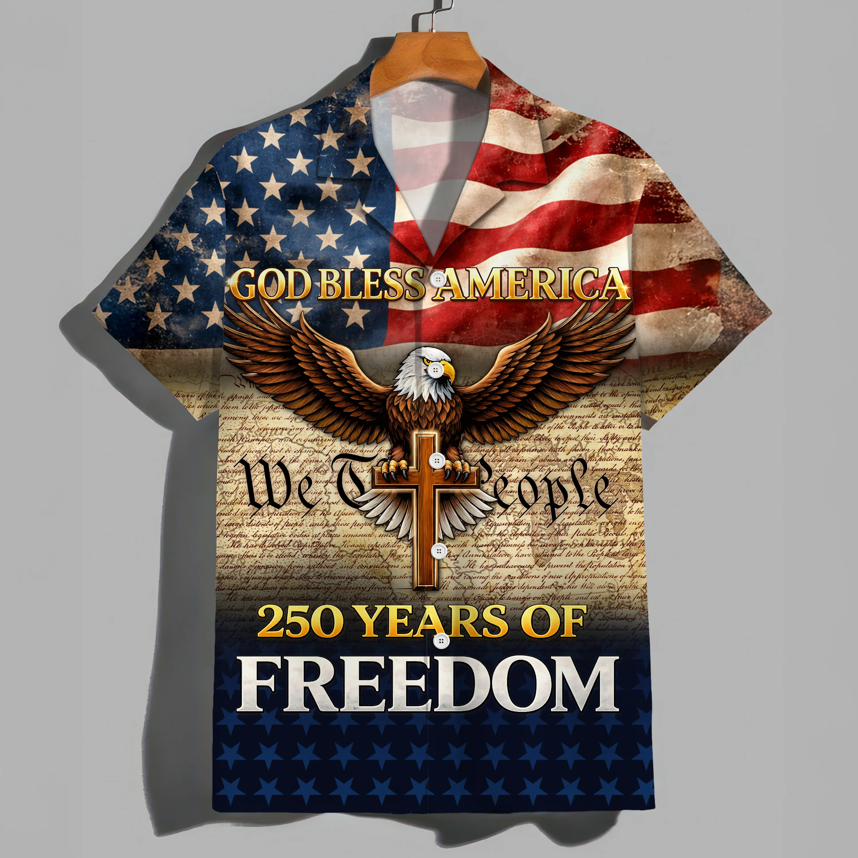 250 Years of Freedom - God Bless America Hawaii Shirt CH07 910492 - Image 7