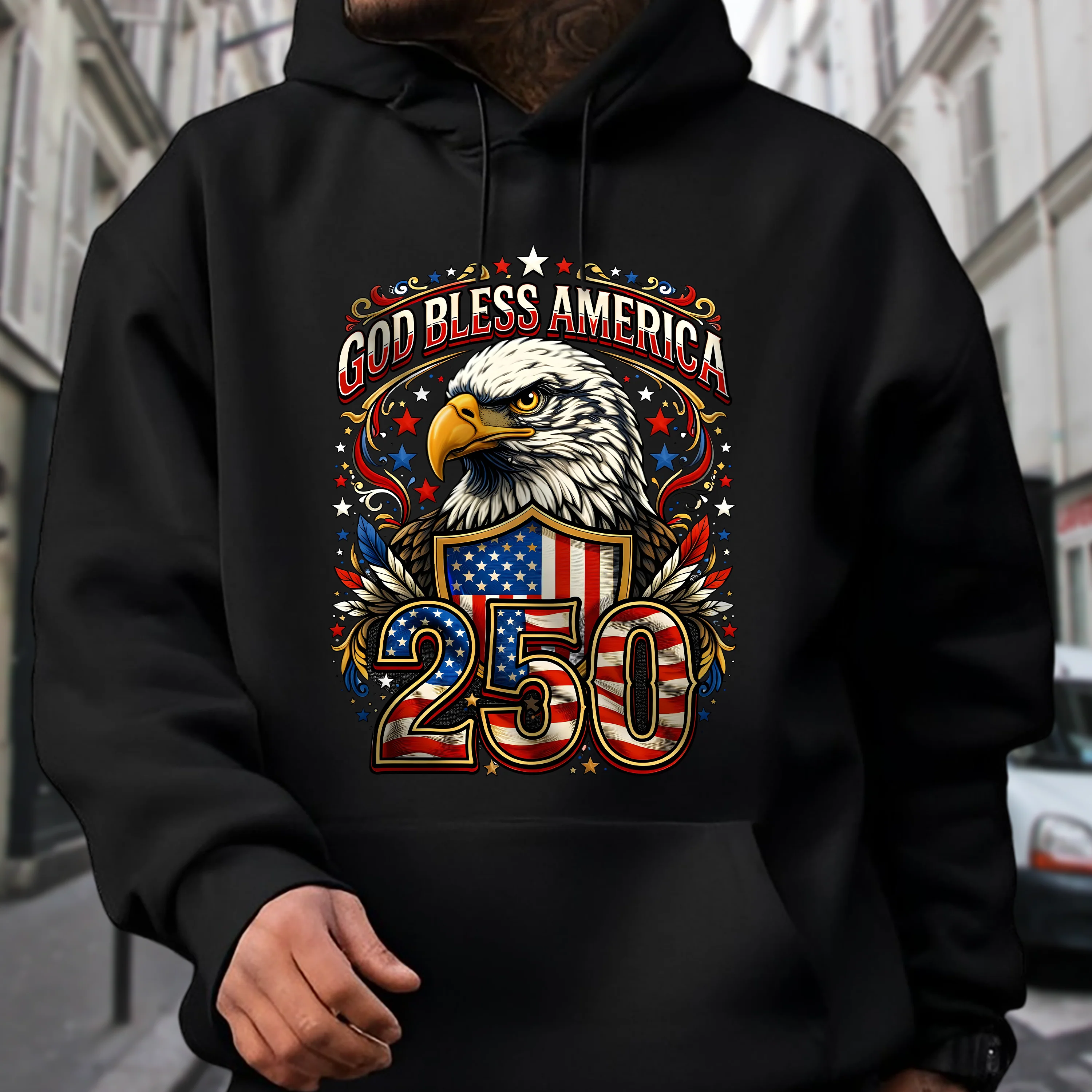 God Bless America Patriotic Dark Shirt America 250th Anniversary TShirt CH07 910968 - Image 5