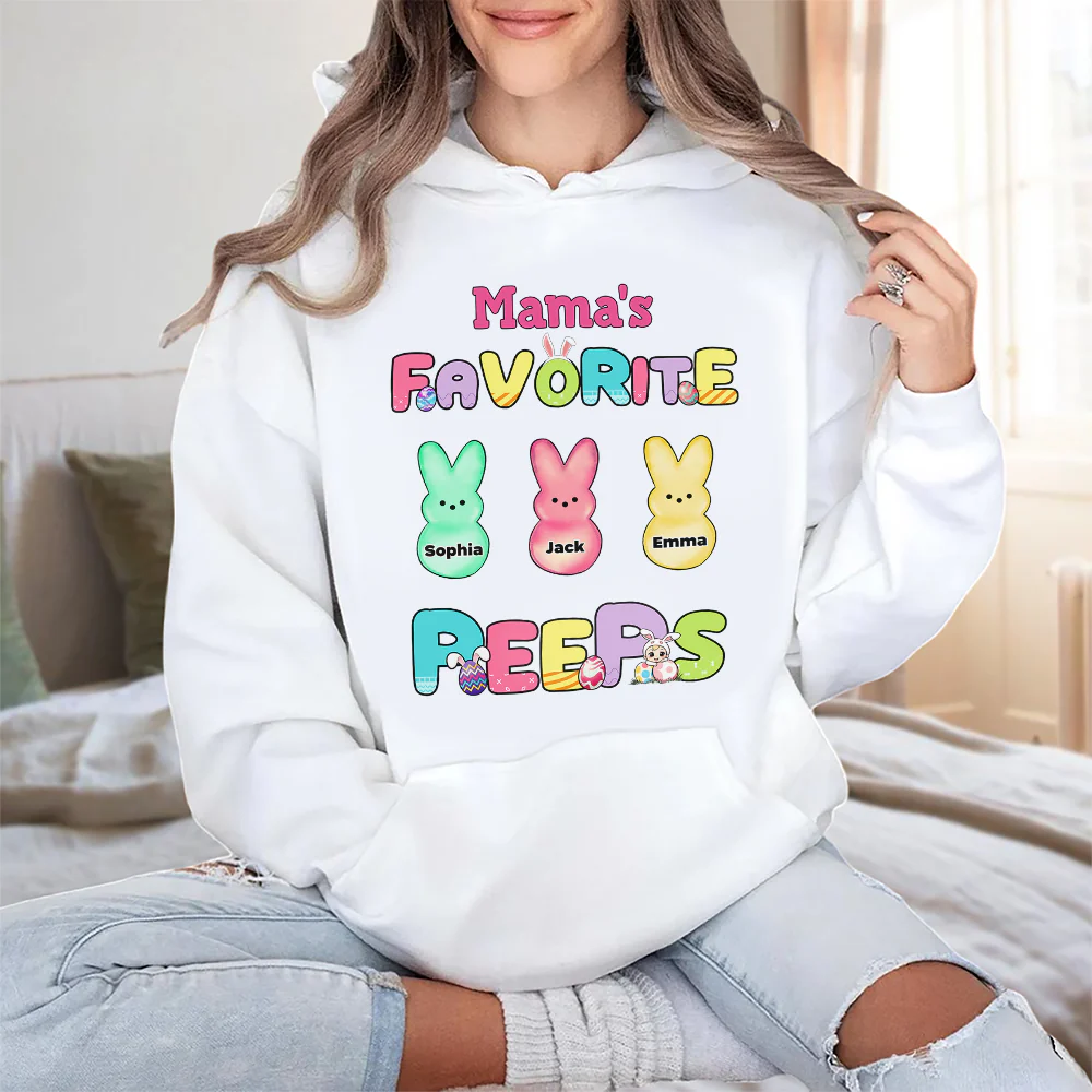 Grandma's Little Peeps Personalized Easter Shirt  Gift For Grandma Mommy CH07 895300 - Image 2