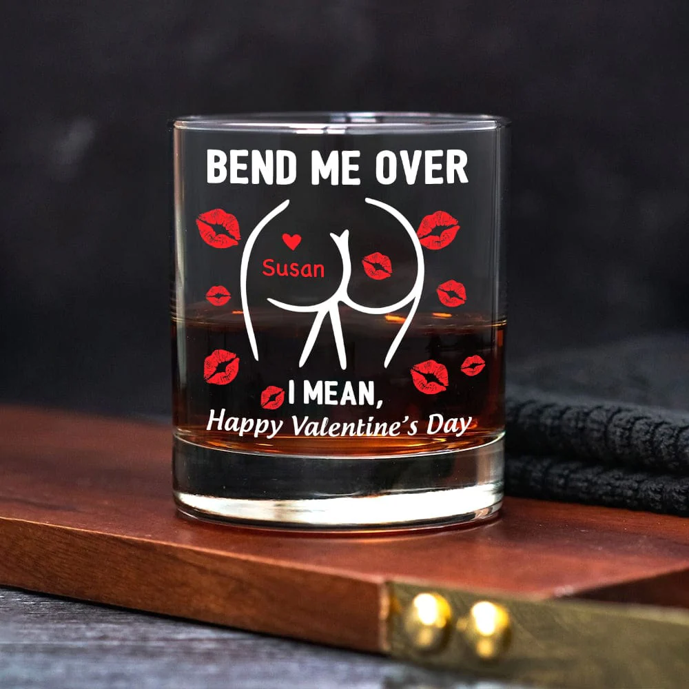 Happy Valentine’s Day Personalized Whiskey Glass Funny Gift For Boyfriend Husband CH07 895212 - Image 3