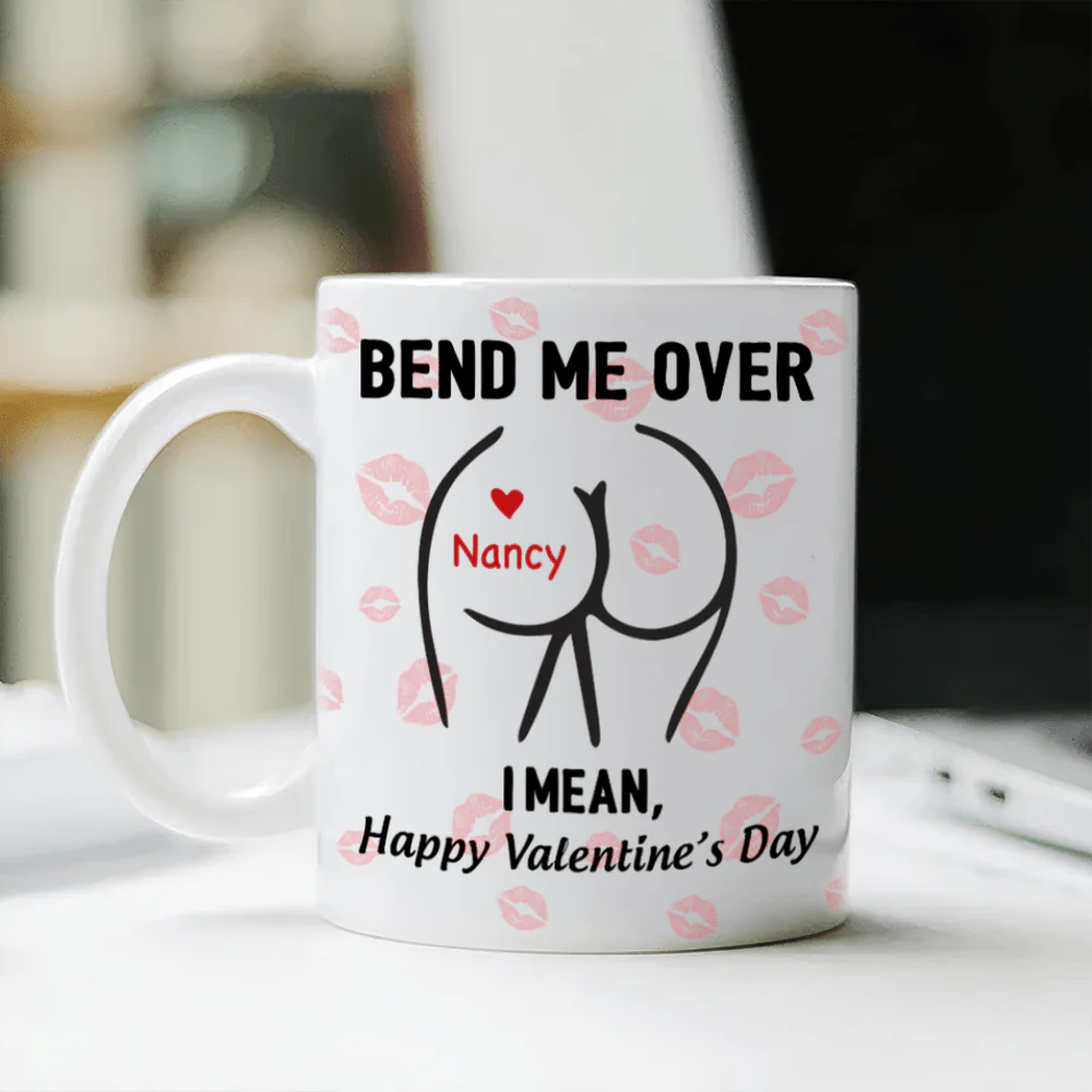 Happy Valentine’s Day Personalized White Mug Funny Gift For Boyfriend Husband CH07 895210 - Image 4