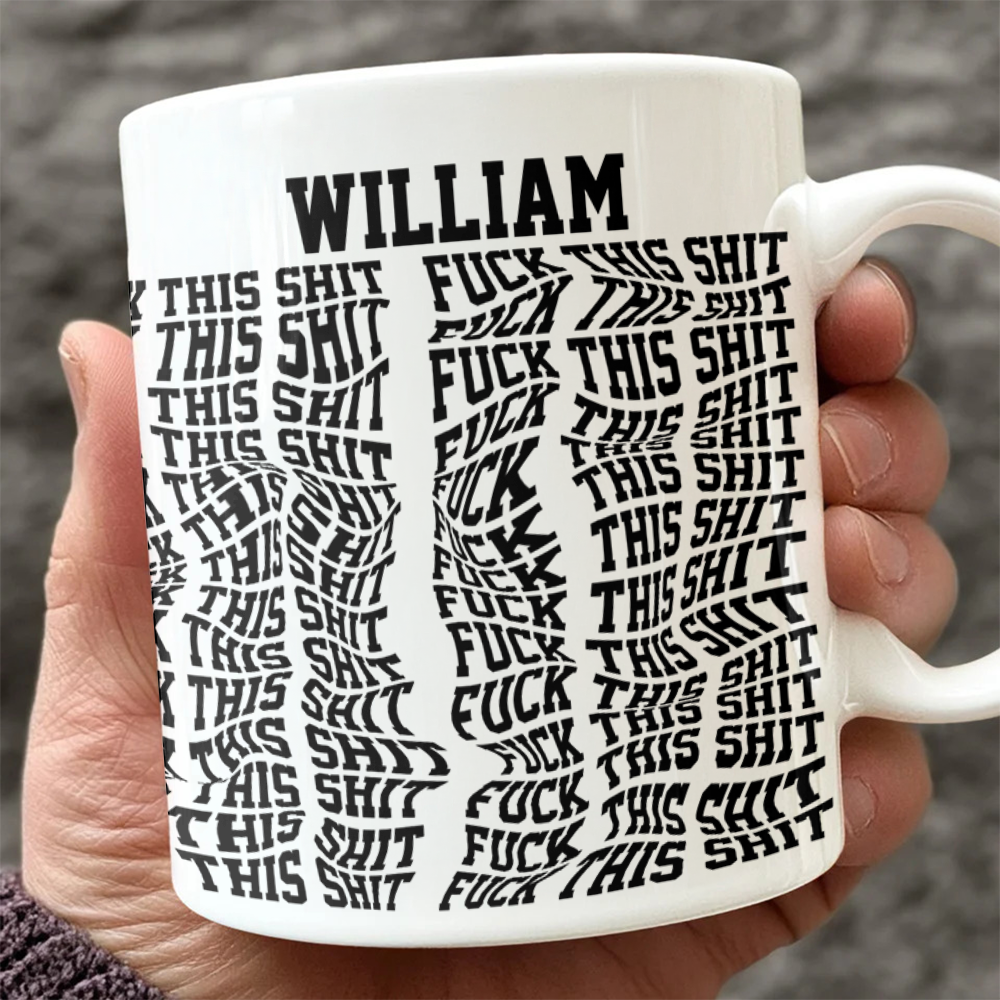 Custom Name Hidden Swear Message Funny Mug Gift For BFF, Coworkers CH07 895944 - Image 2