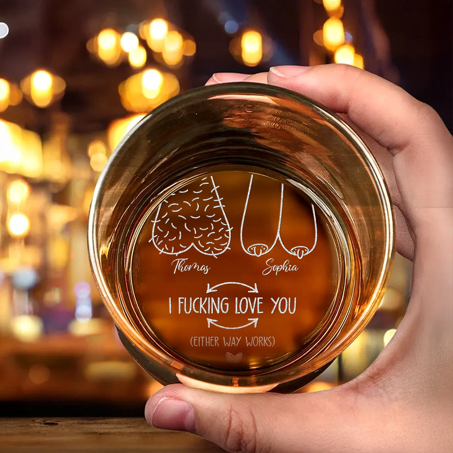 I F*cking Love You Funny Valentine Engraved Whiskey Glass Naughty Gifts For Him Her CH07 910078 - Image 2