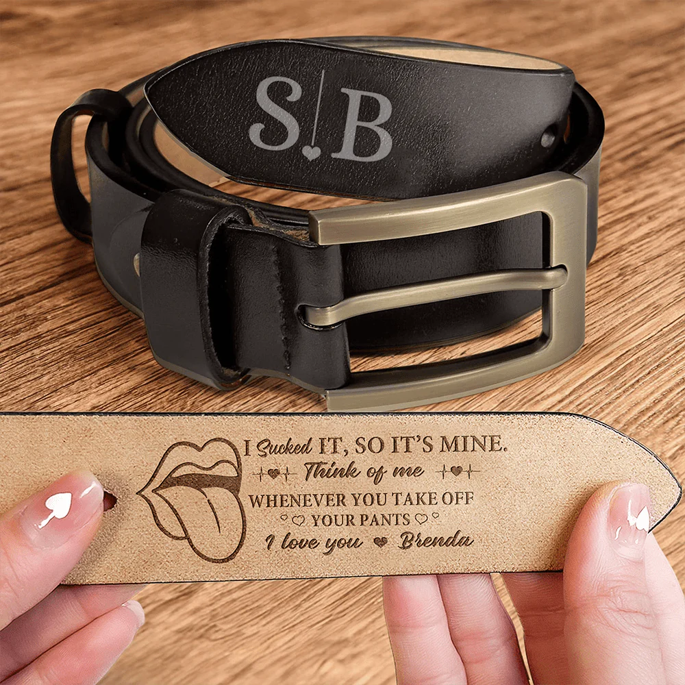 I Licked It So It's Mine Personalized Belt Valentines Gift For Husband Boyfriend CH07 895206 - Image 2