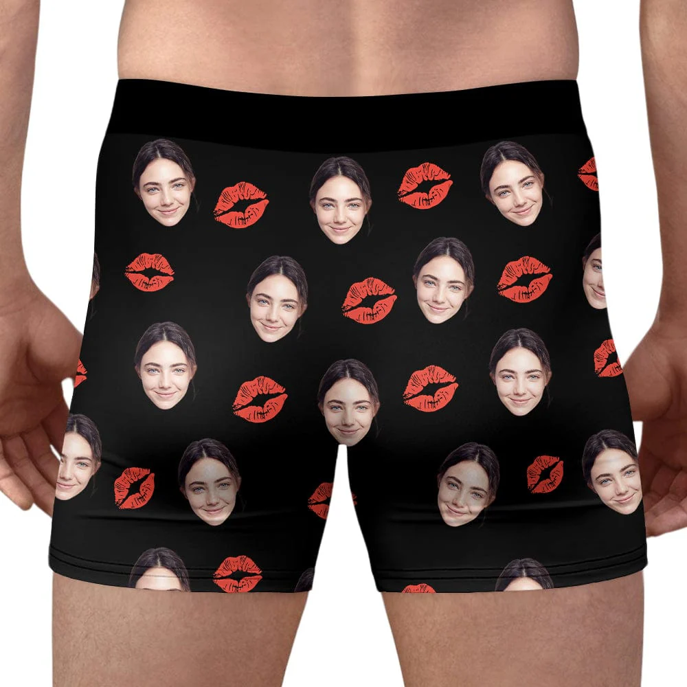 I Love You To Moon and Back Custom Girlfriend, Wife Photo Boxer Anniversary Gift CH07 895226 - Image 5