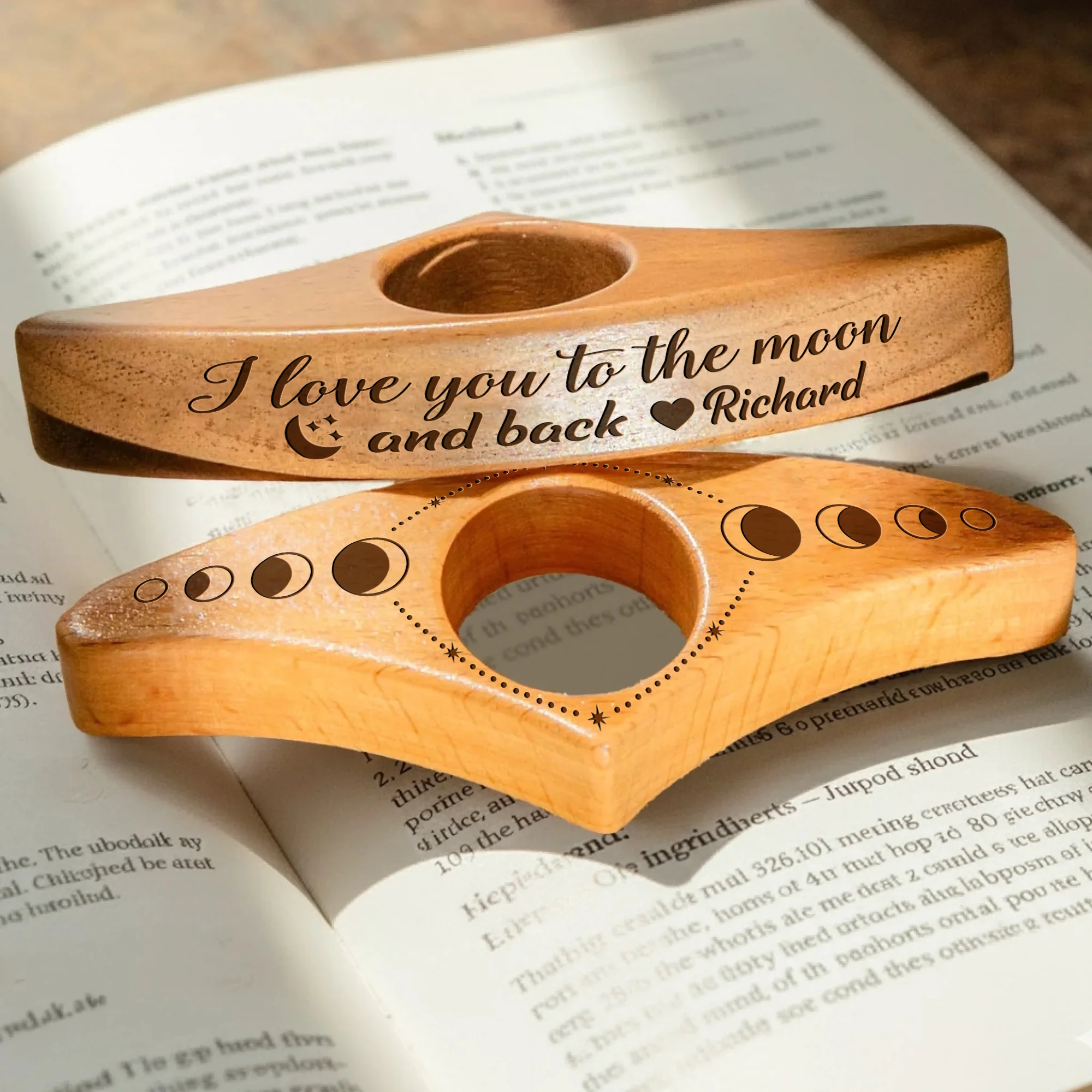 I Love You To The Moon And Back - Personalized Book Page Holder Gift For Girlfriend Love Book CH07 899550 - Image 2