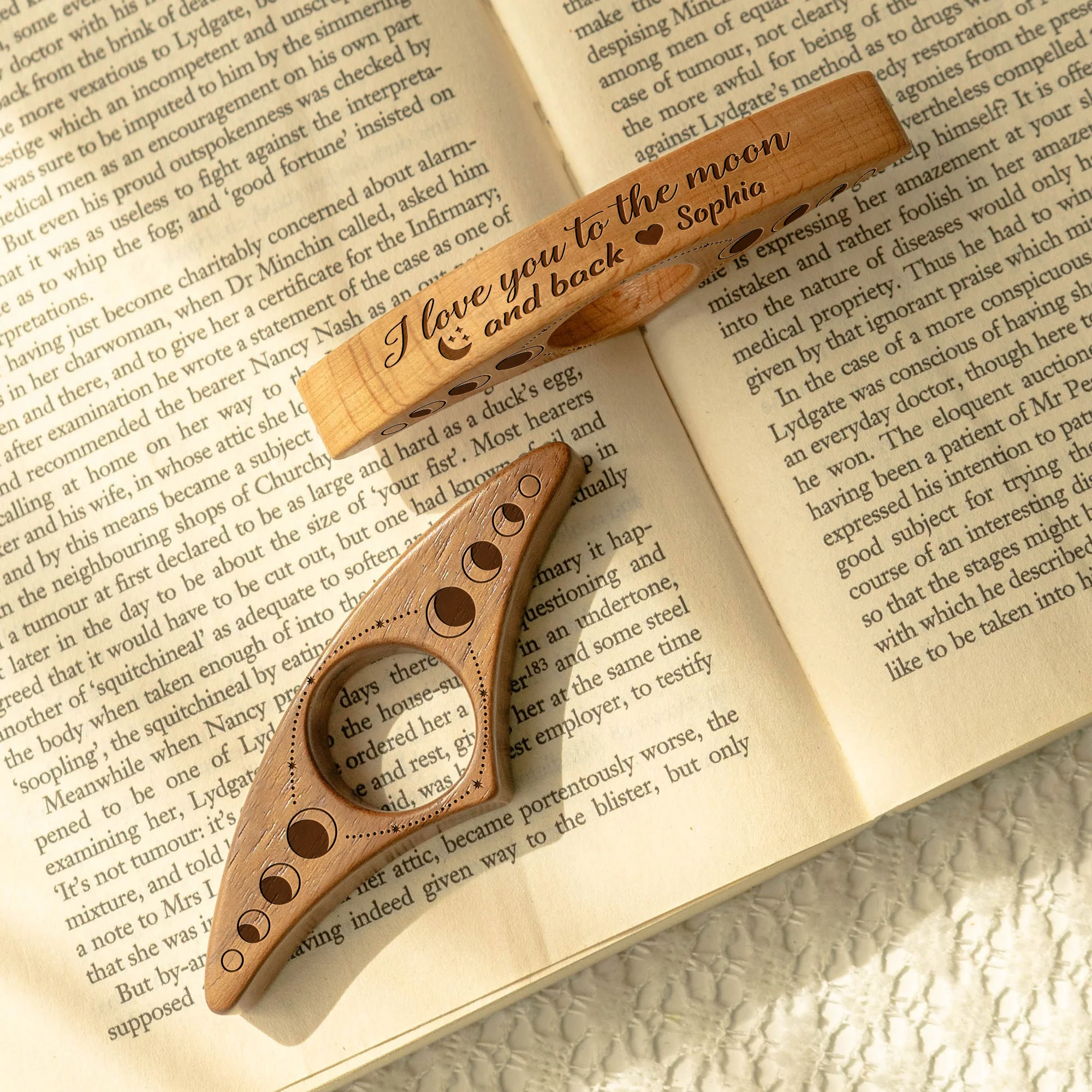 I Love You To The Moon And Back - Personalized Book Page Holder Gift For Girlfriend Love Book CH07 899550 - Image 5