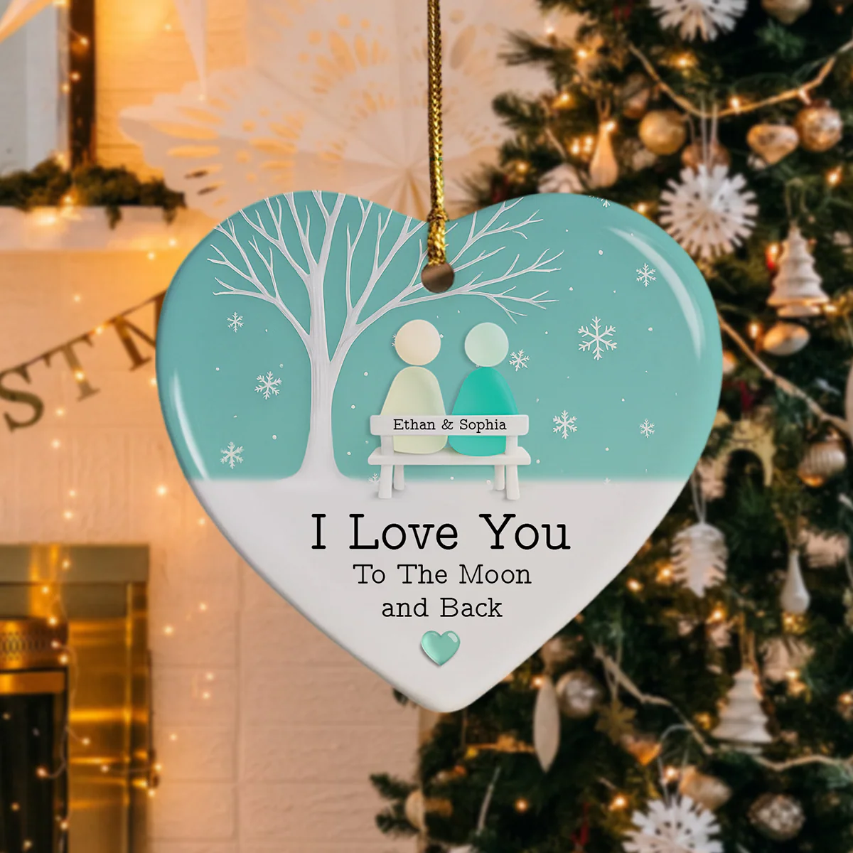 I Want To Grow Old With You Custom Couple Glass See 2D Flat Acrylic Ornament CH07 899868 - Image 5