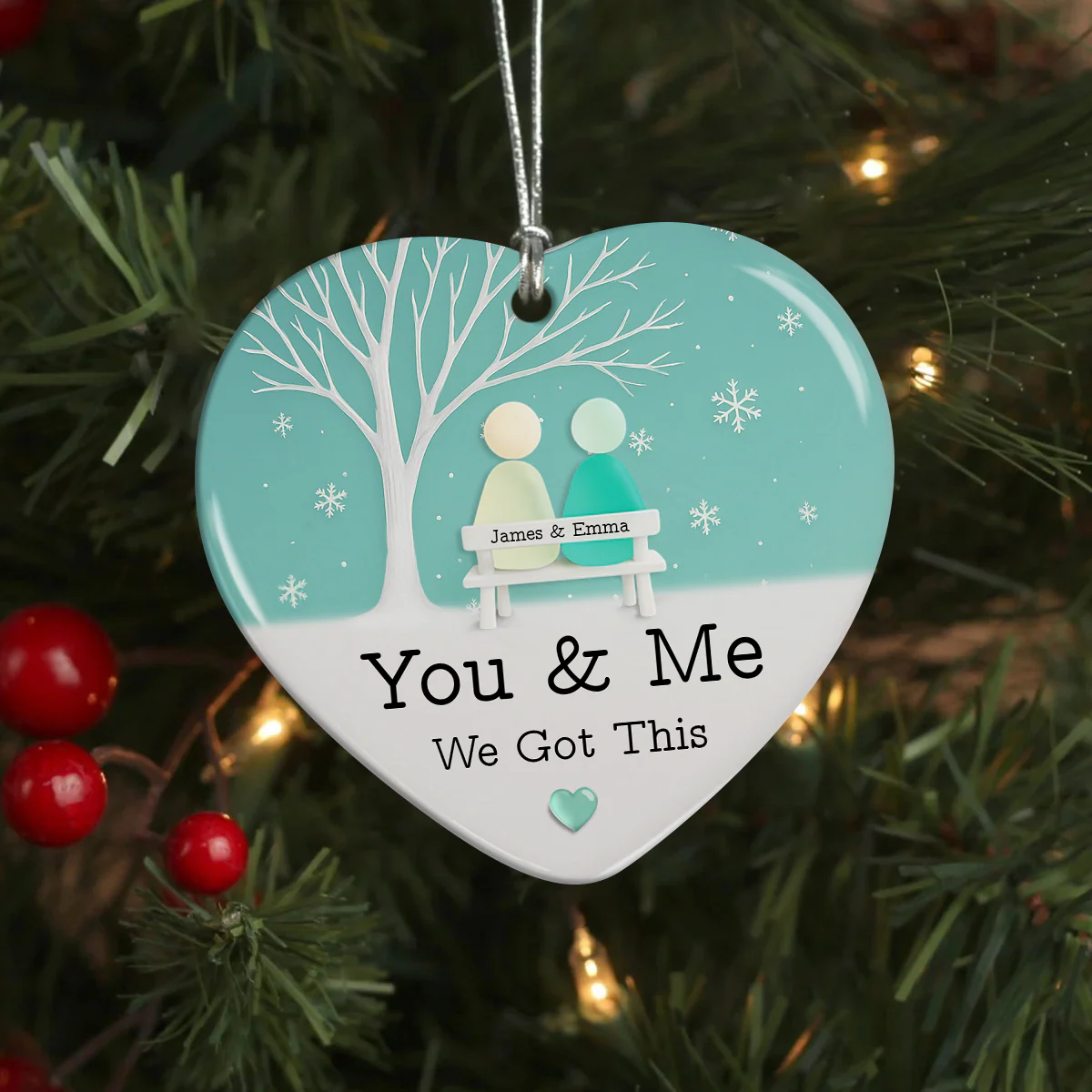 I Want To Grow Old With You Custom Couple Glass See 2D Flat Acrylic Ornament CH07 899868 - Image 6