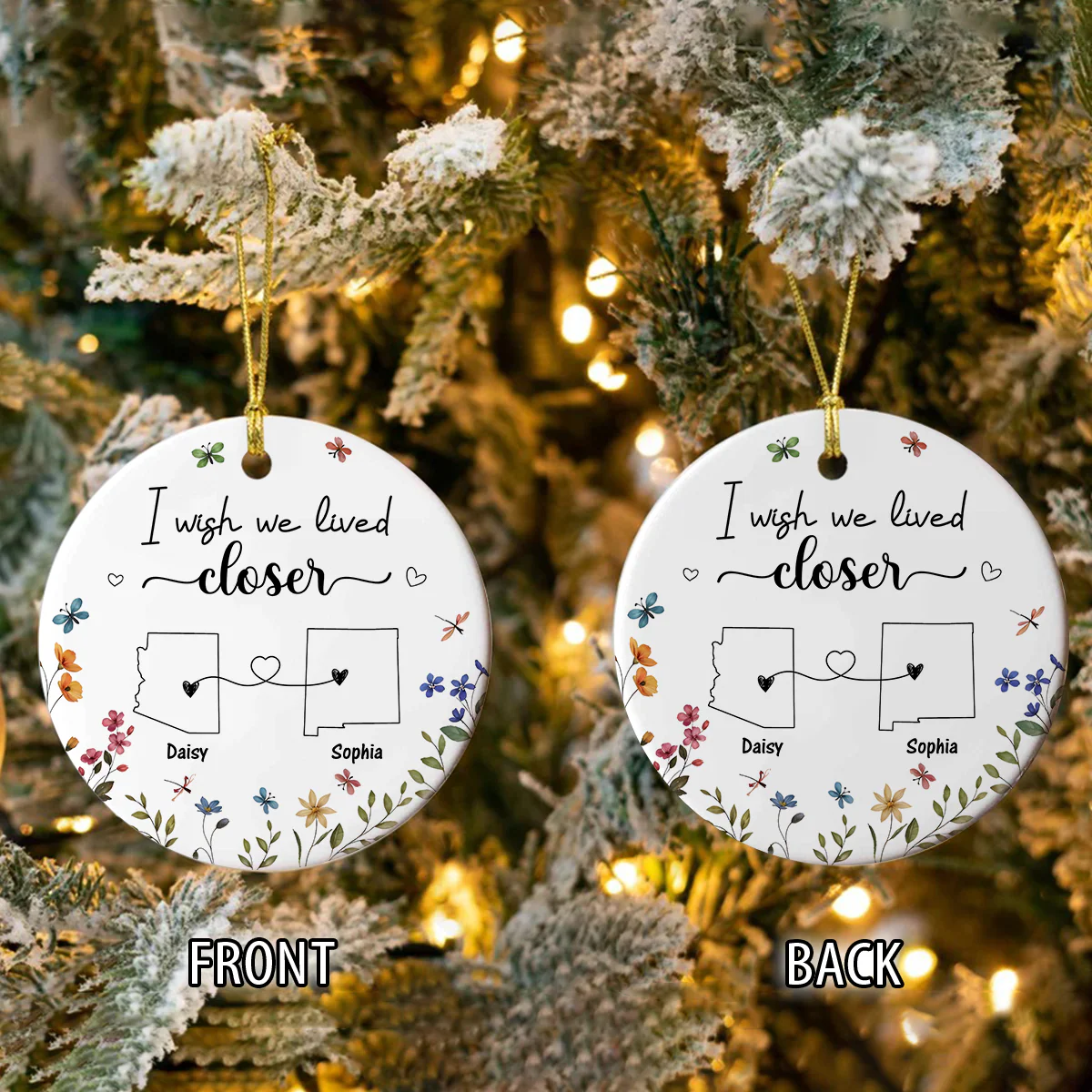 I Wish We Lived Closer Personalized State By State Ornament Gift For Long Distance Relationship CH07 896126 - Image 3