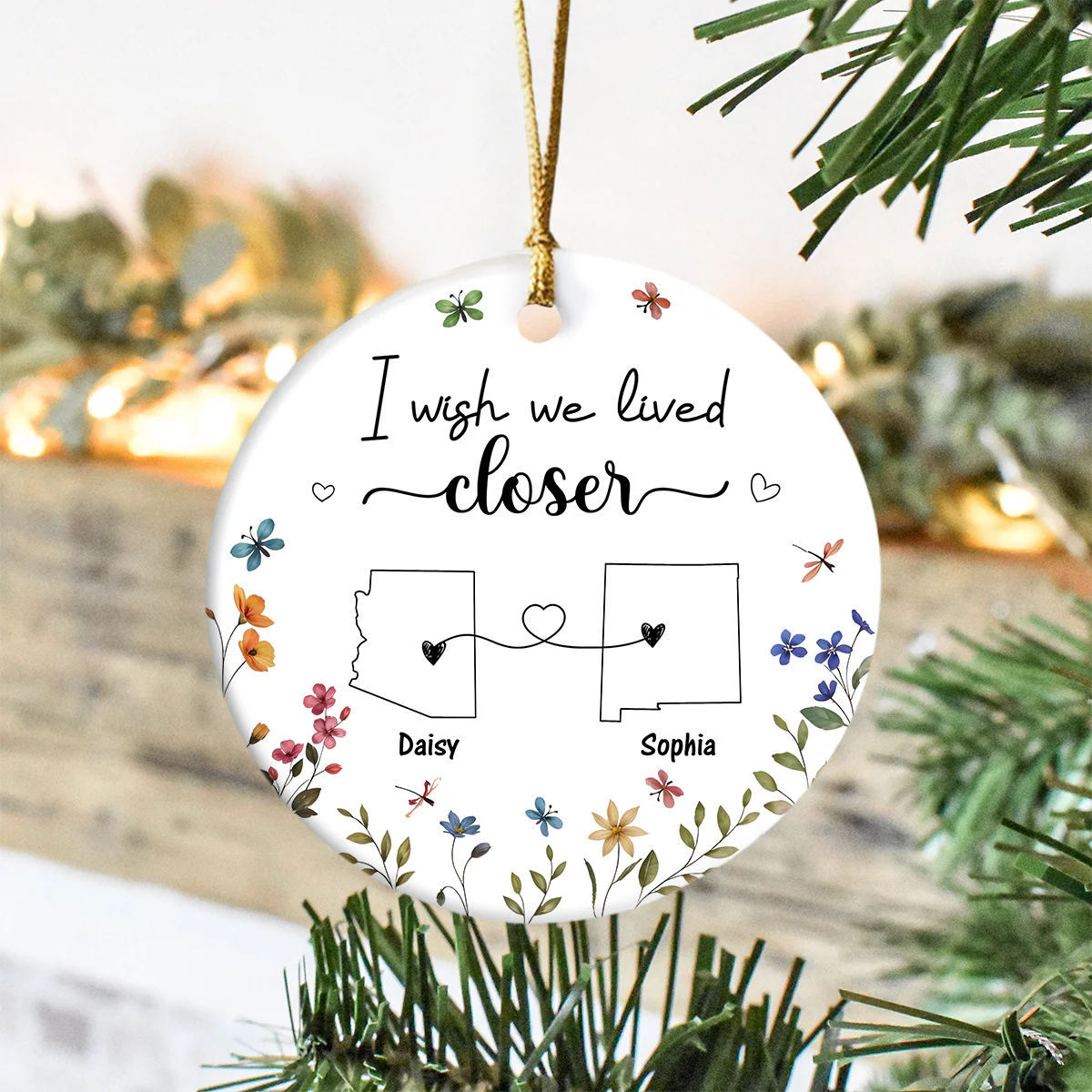 I Wish We Lived Closer Personalized State By State Ornament Gift For Long Distance Relationship CH07 896126 - Image 6