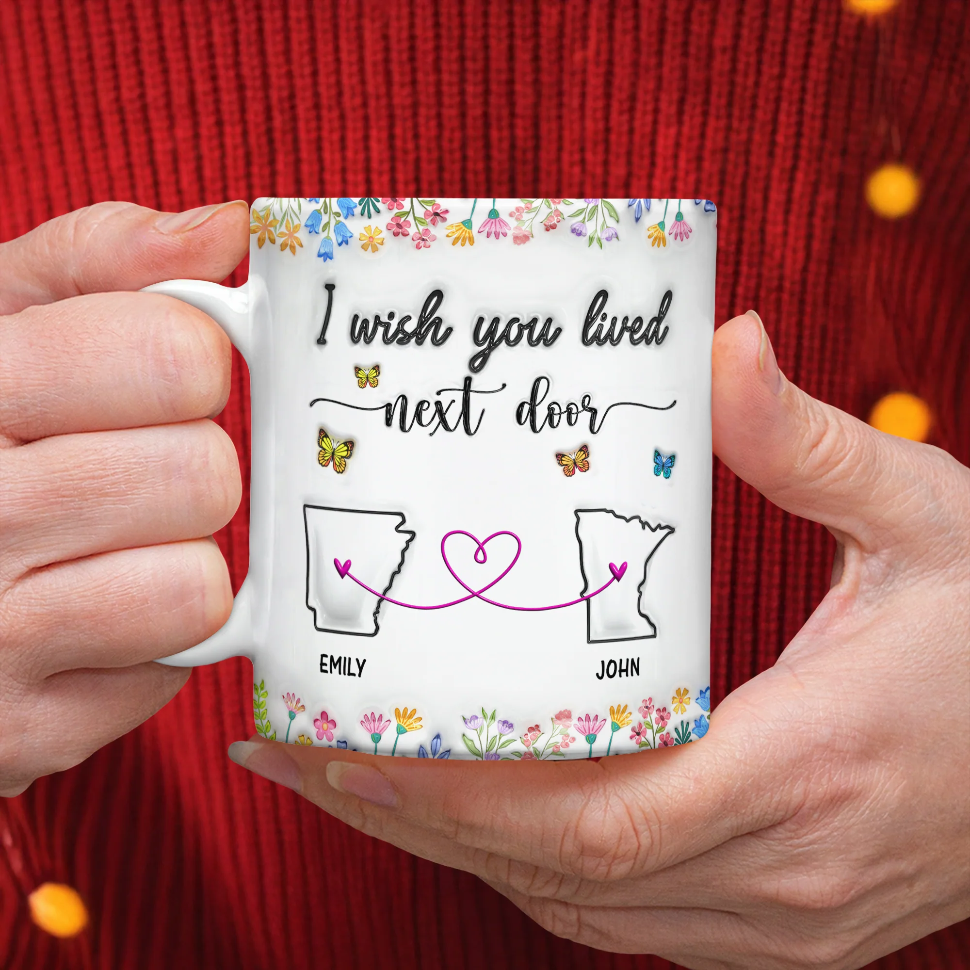 I Wish You Lived Next Door Personalized 3D Inflated Effect Mug For Bestie Sister Long Distance Relationship Gift CH07 896322 - Image 5