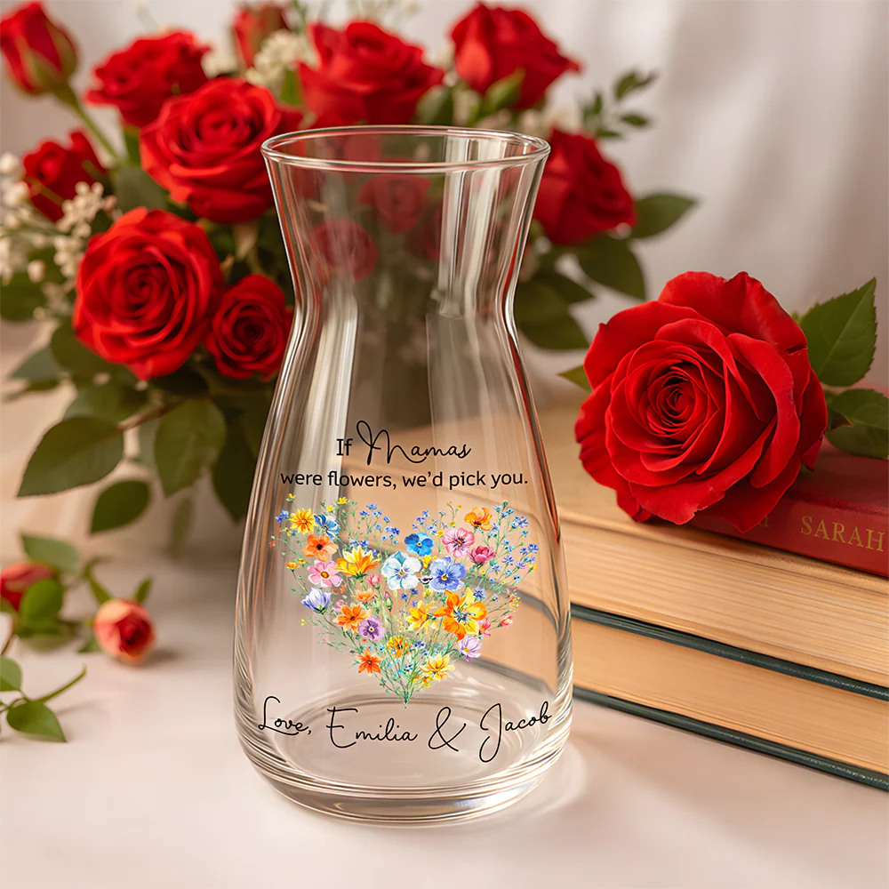 If Moms Were Flowers, We'd Pick You Personalized Mom Glass Vase CH07 910912 - Image 4