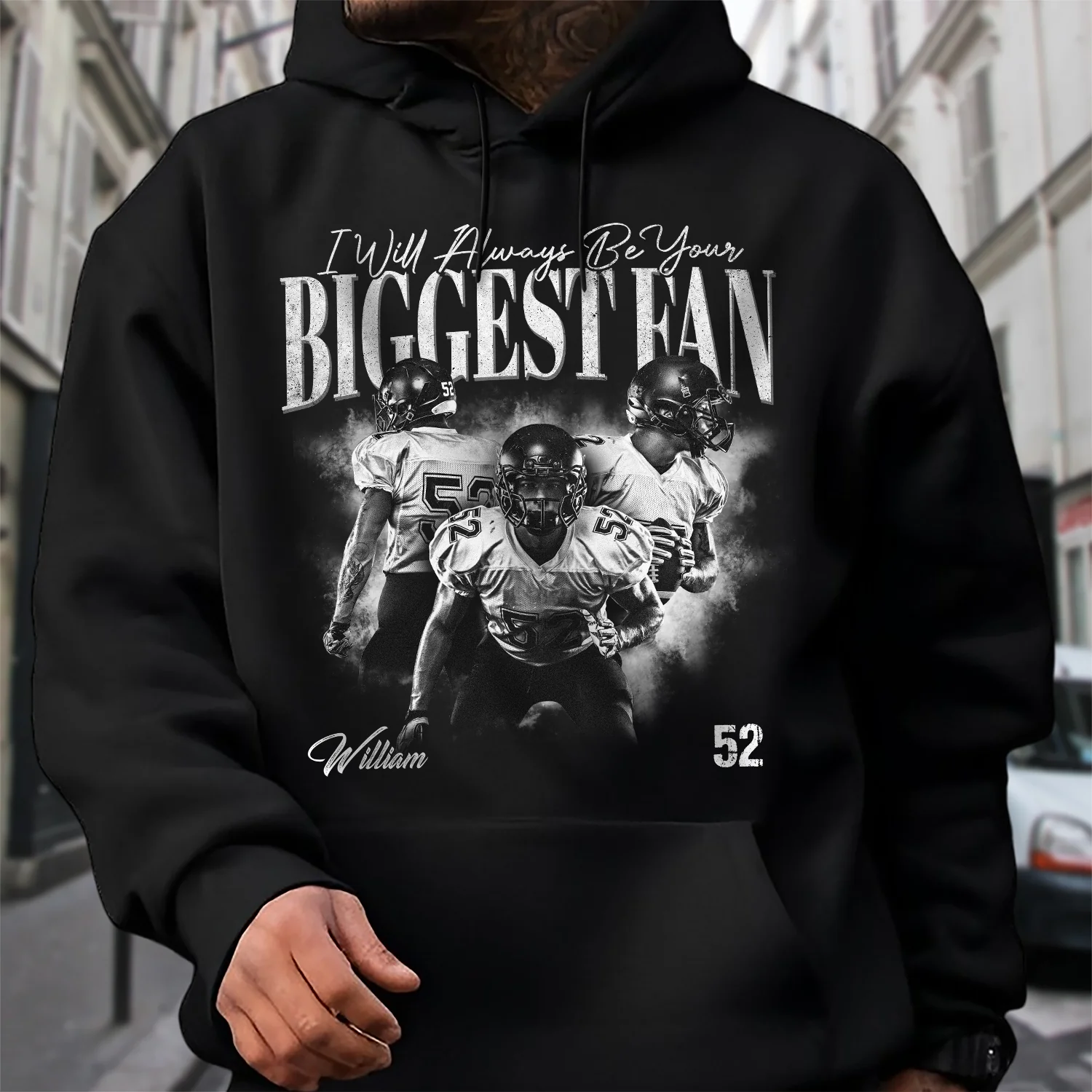 I'll Always Be Your Biggest Fan Retro Bootleg Dark Shirt For Football Players, Football Mom Dad CH07 899454 - Image 4