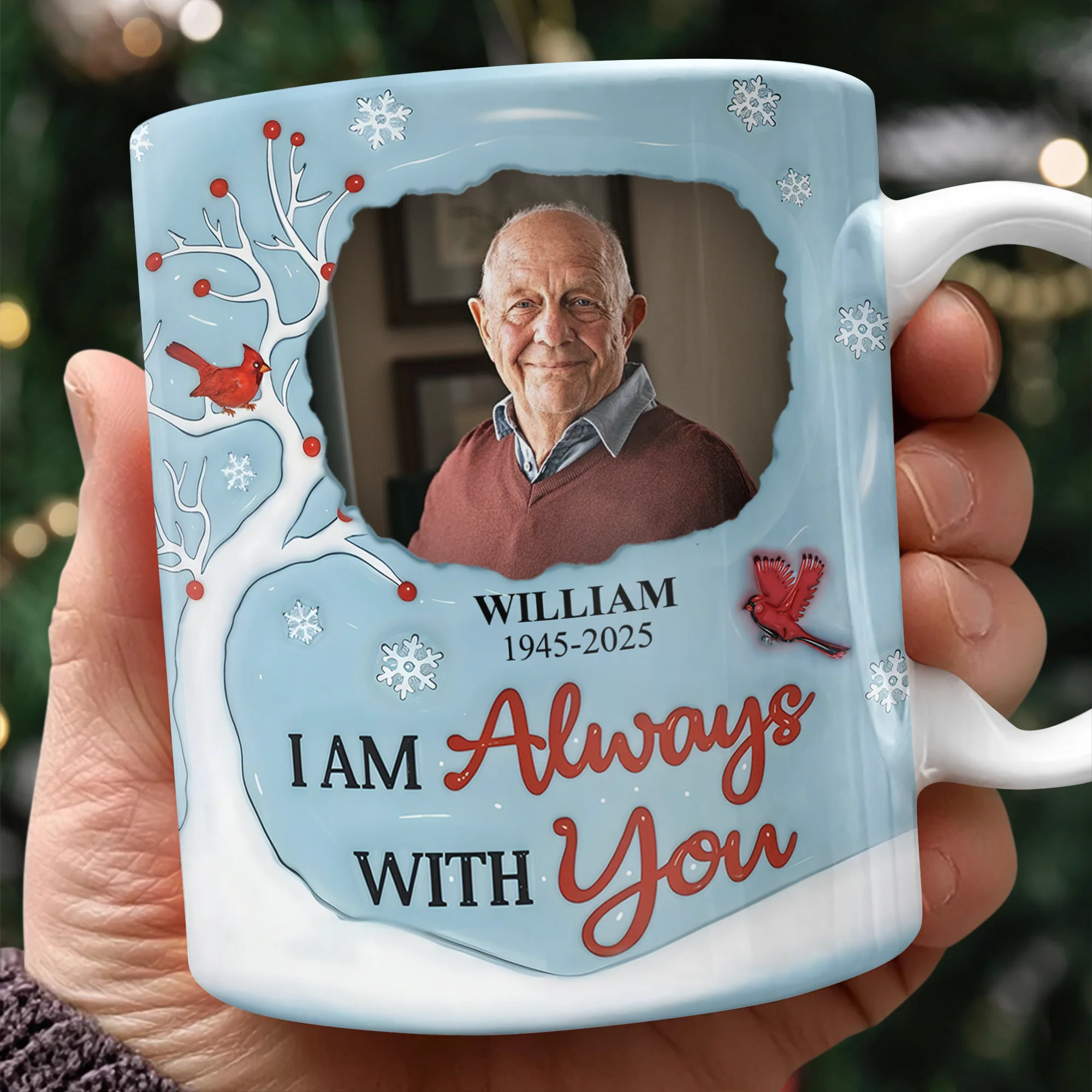 I'm Always With You Custom Memorial Photo 3D Inflated Effect Mug CH07 896614 - Image 4