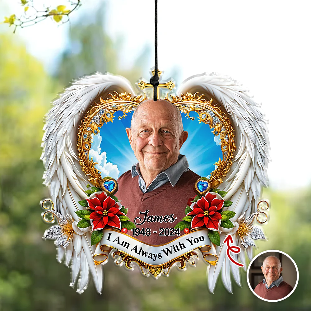I'm Always With You - Custom Memorial Photo Acrylic Wind Chimes CH07 896508 - Image 4