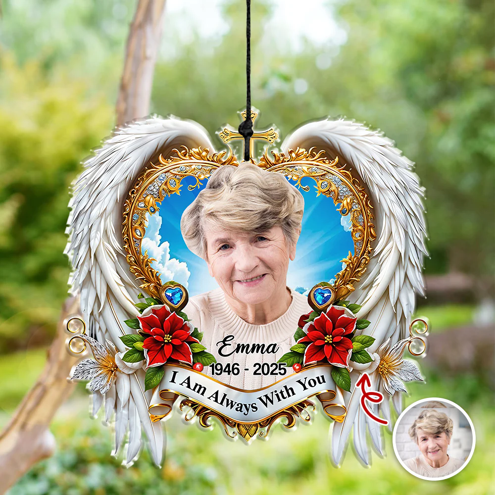 I'm Always With You - Custom Memorial Photo Acrylic Wind Chimes CH07 896508 - Image 5