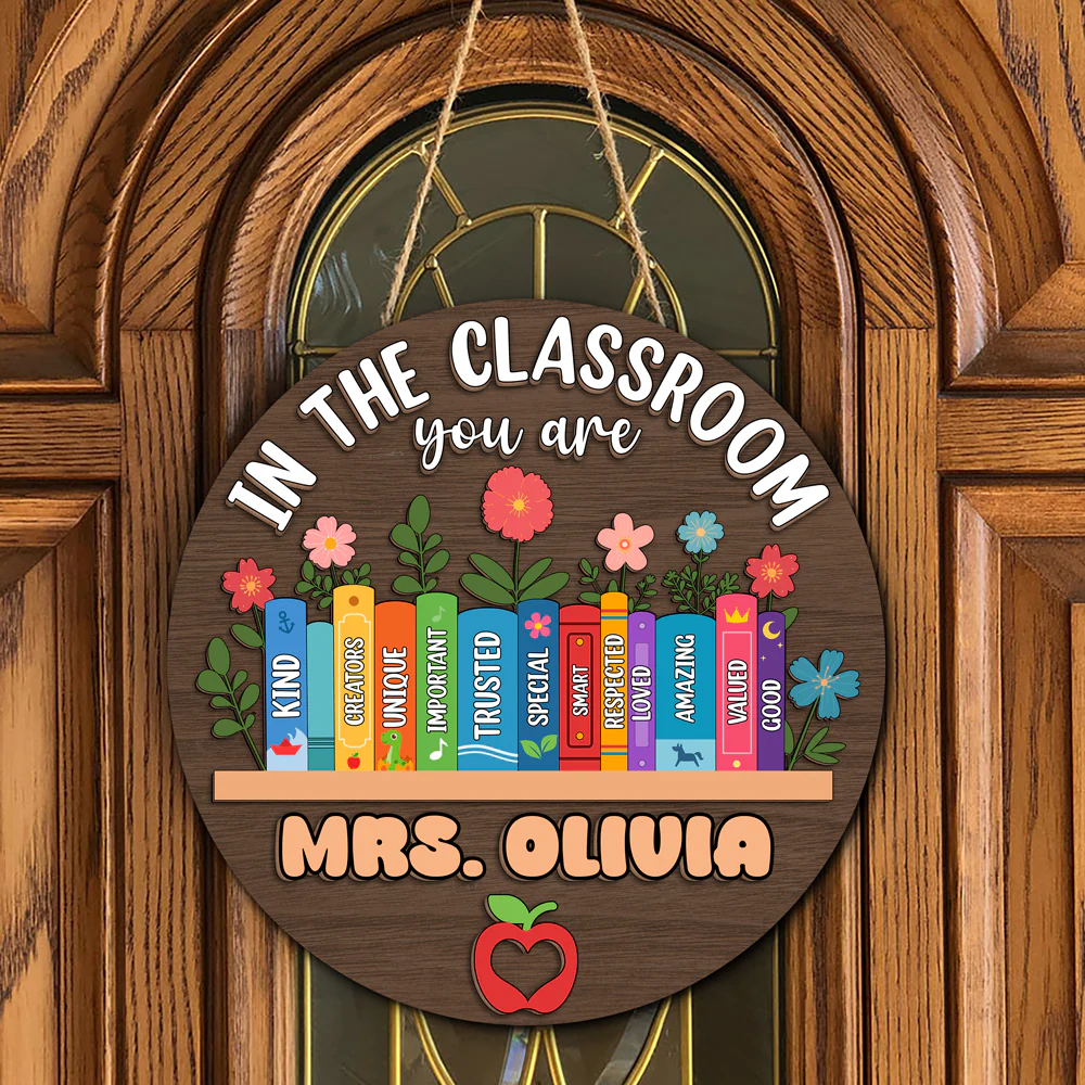 In this Classroom You Are Personalized Cute Teacher Door Sign Classroom Decor CH07 896156 - Image 3