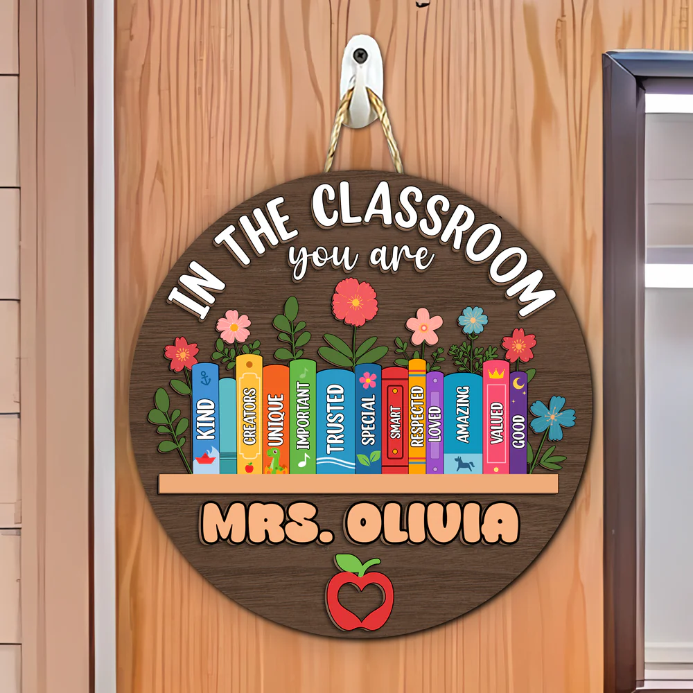 In this Classroom You Are Personalized Cute Teacher Door Sign Classroom Decor CH07 896156 - Image 4