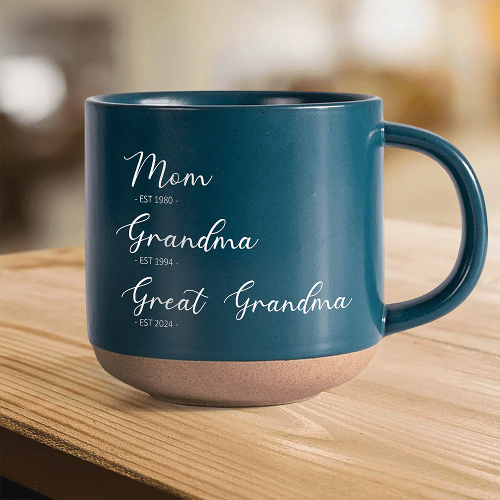 Mom Grandma Great Grandma Personalized Pottery Mug, Gift For Mom Grandma TH10 895028 - Image 8