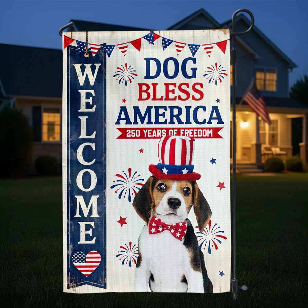 My Dog Celebrate 250 Years of Freedom America Custom Photo Garden Flag Funny Gift Decor CH07 910328 - Image 6