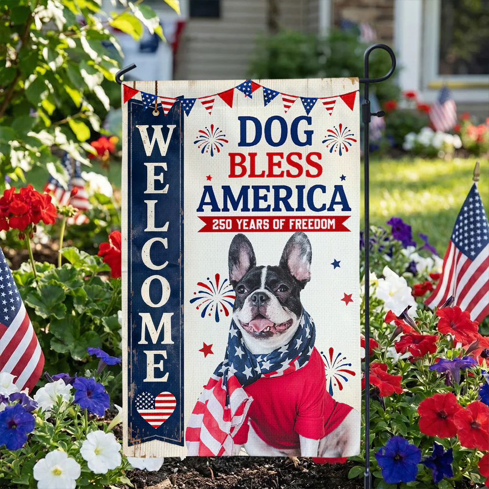 My Dog Celebrate 250 Years of Freedom America Custom Photo Garden Flag Funny Gift Decor CH07 910328 - Image 7