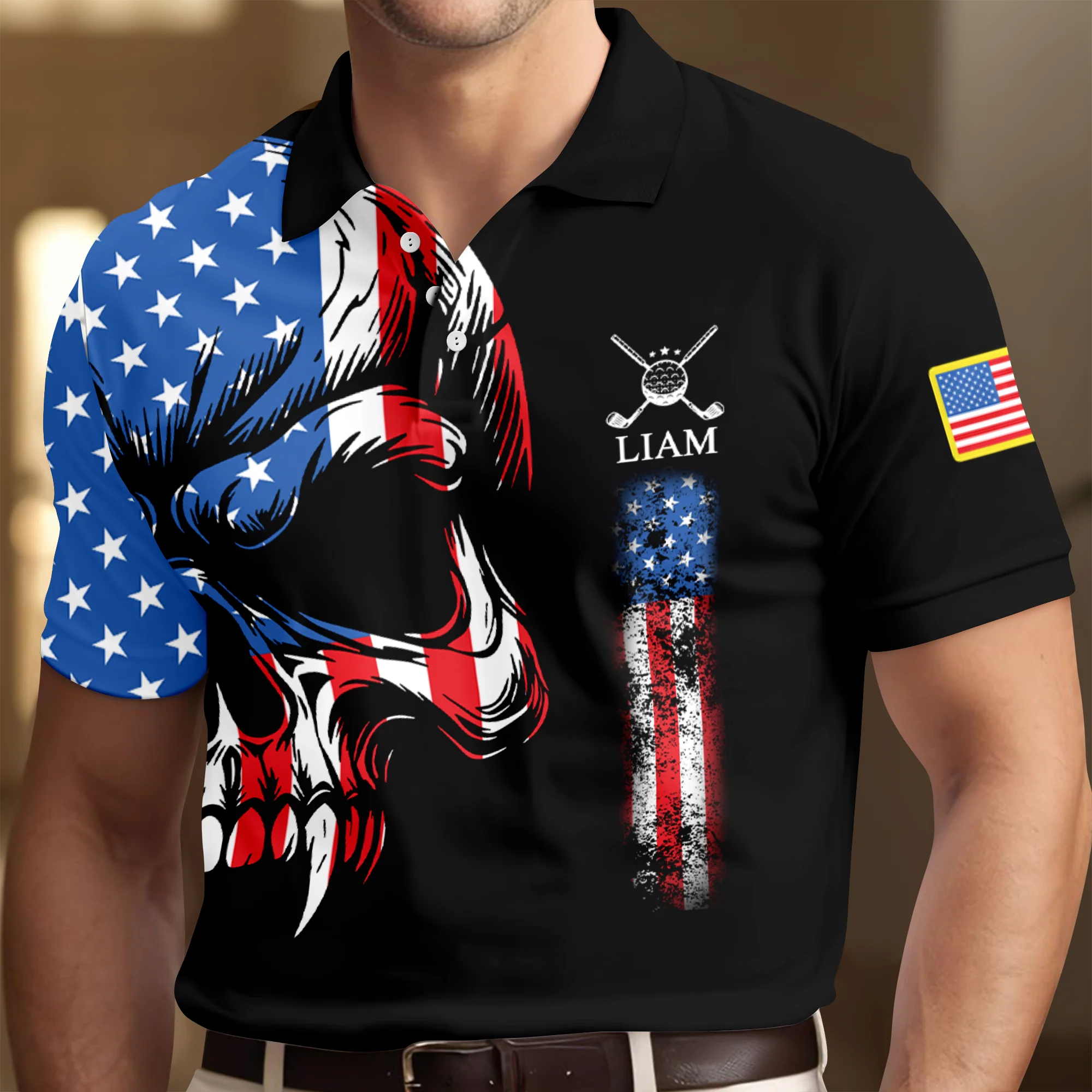 Never Underestimate An Old Man With A Golf Club Custom Name Polo Shirt For Golf Lovers CH07 899946 - Image 7