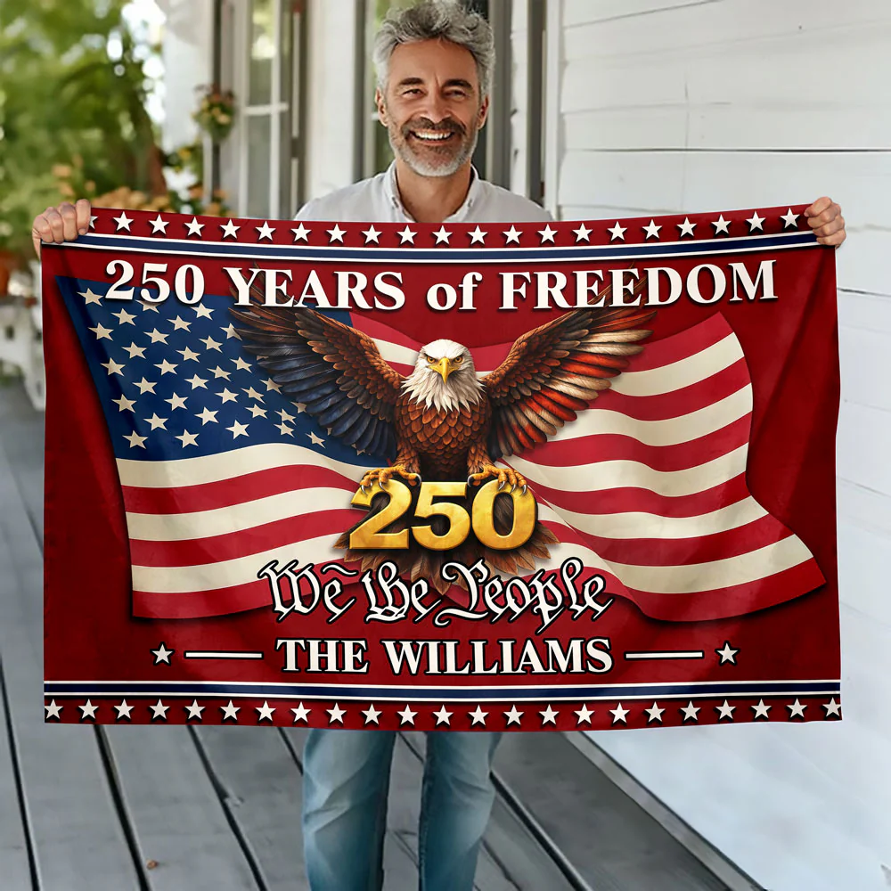 Personalized 250 Years of Freedom US House Flag We The People Flag CH07 910622 - Image 3
