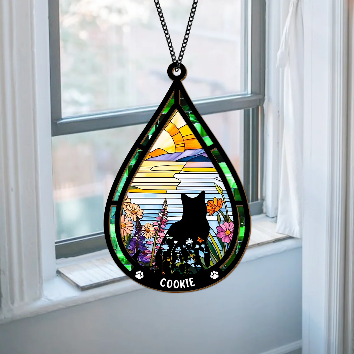 Personalized Cat In Heaven Suncatcher Memorial Gift For Cat Loss CH07 896172 - Image 2