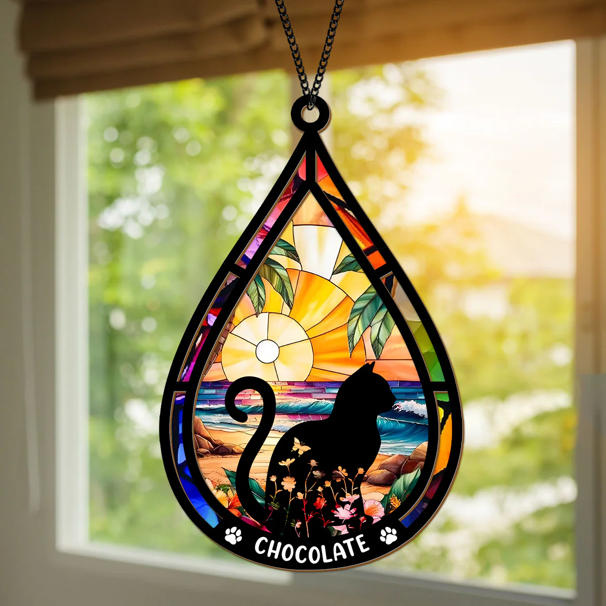Personalized Cat In Heaven Suncatcher Memorial Gift For Cat Loss CH07 896172 - Image 6