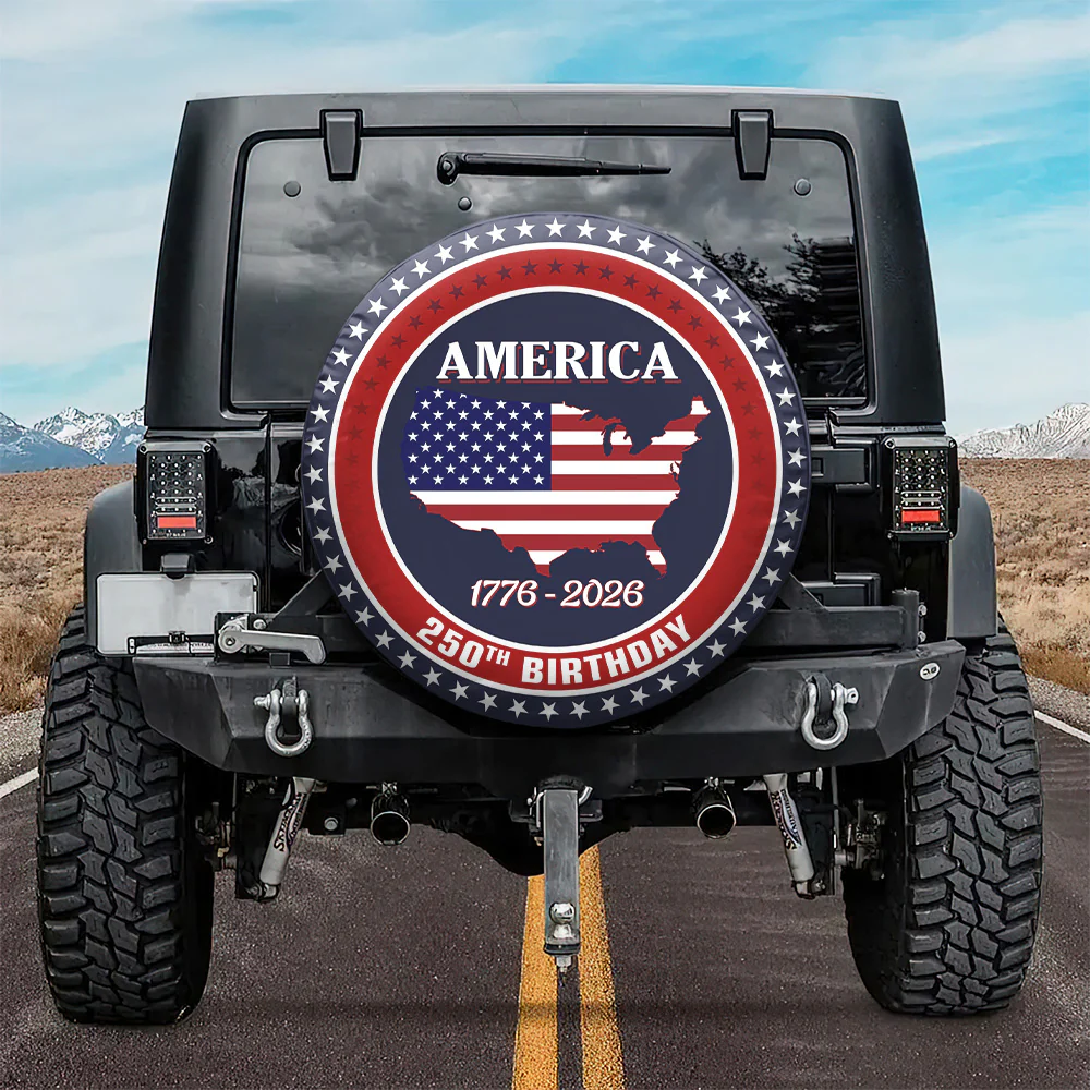 Personalized Family Name America 250th Anniversary Tire Cover CH07 910222 - Image 2
