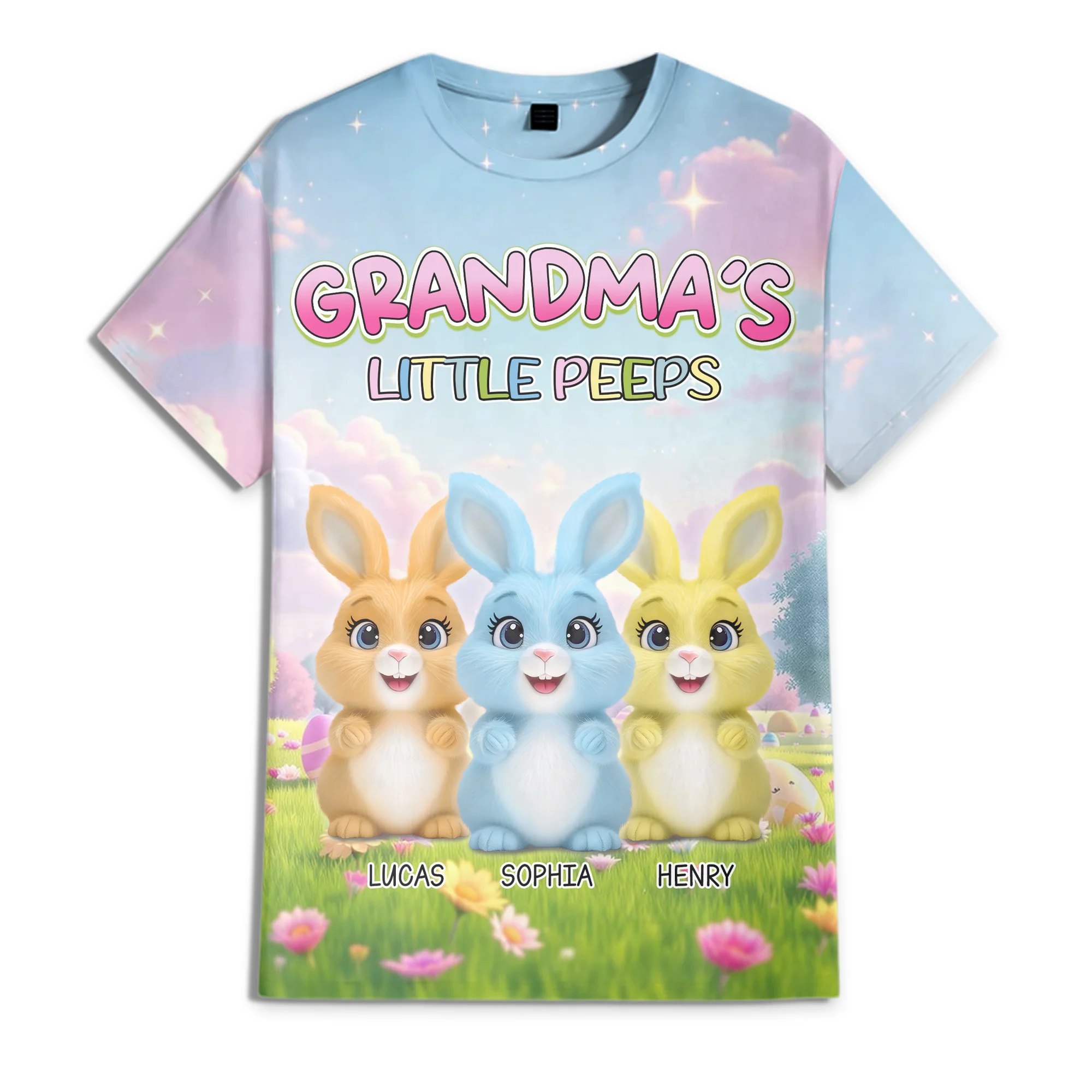 Personalized Grandma's Little Peeps Easter 3D Shirt Funny Gift For Mom, Grandma Ch07 895264 - Image 6
