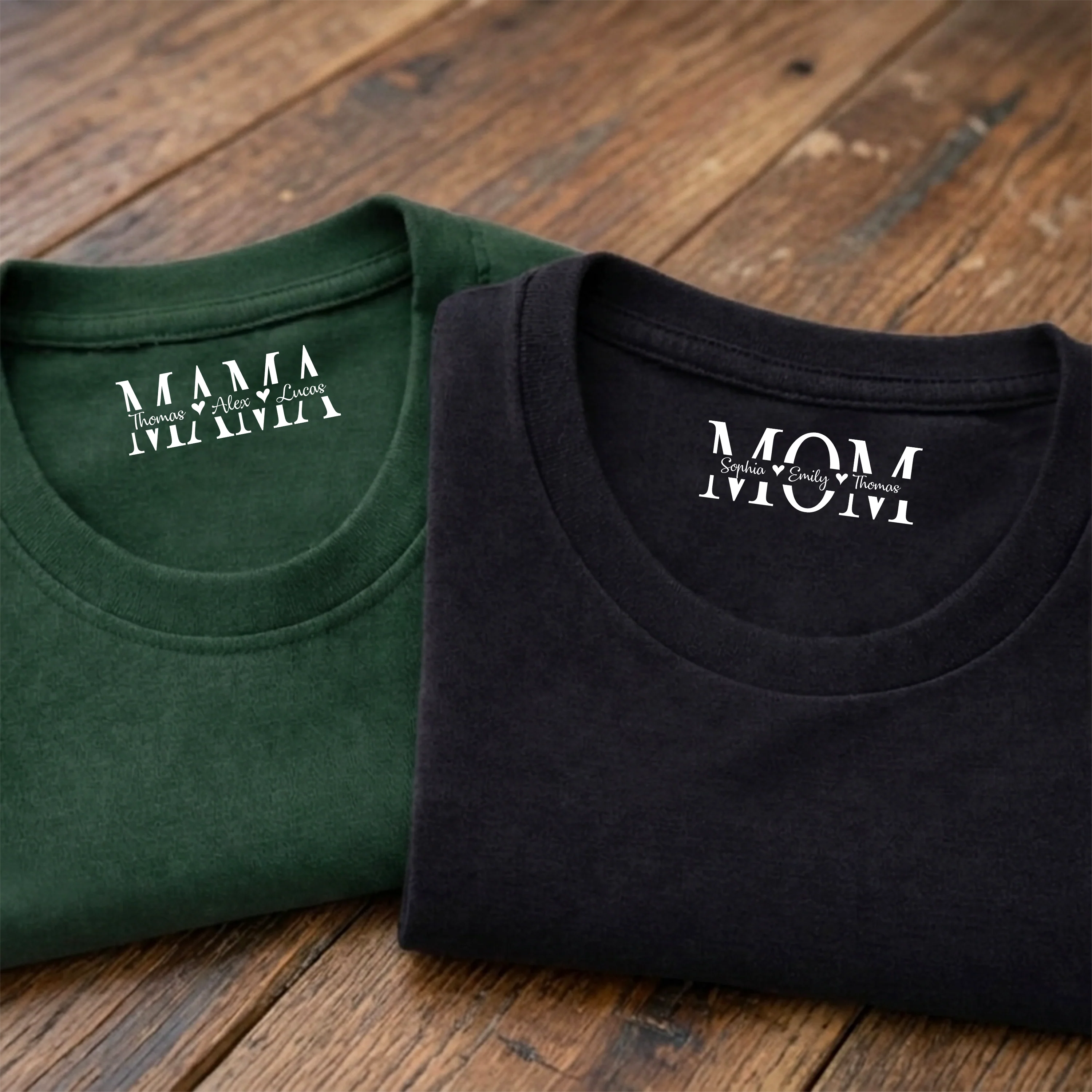 Personalized Mom Neck Print Shirt With Kid Name, Mothers Day Gift CH07 910928 - Image 7
